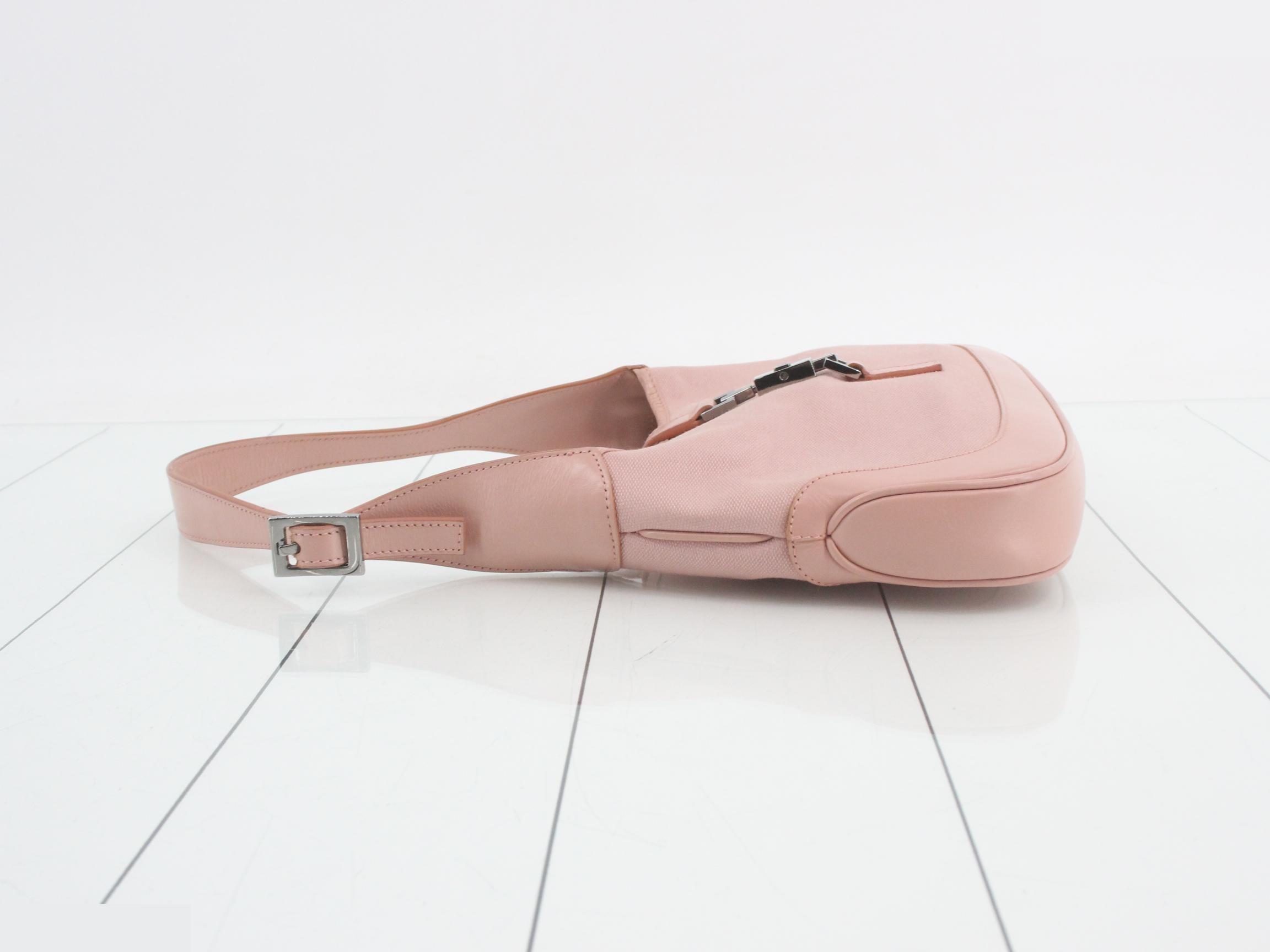 One-shoulder bag, pink, leather — view 4