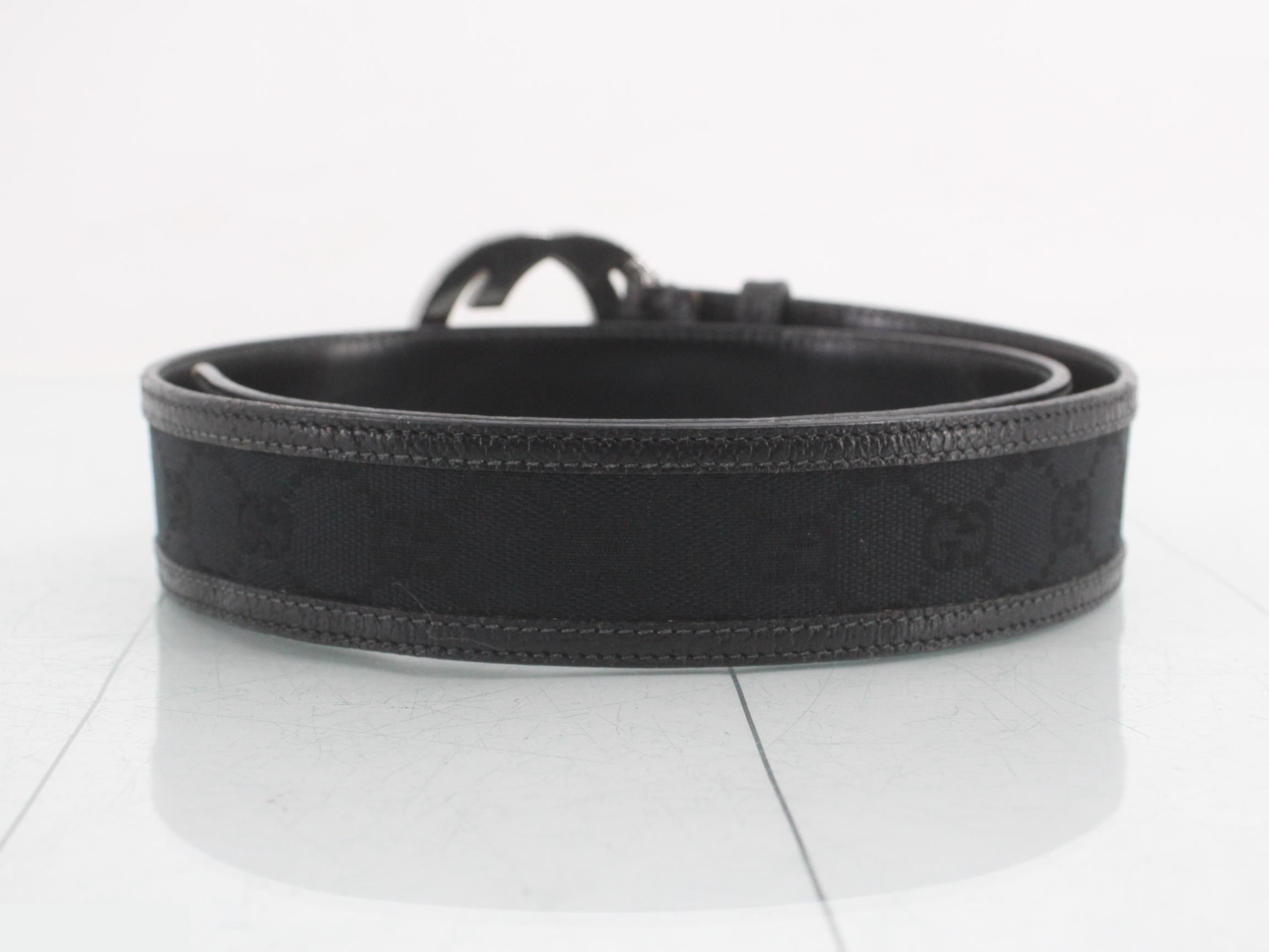 Interlocking Belt Black Leather 114876 479610 — view 2