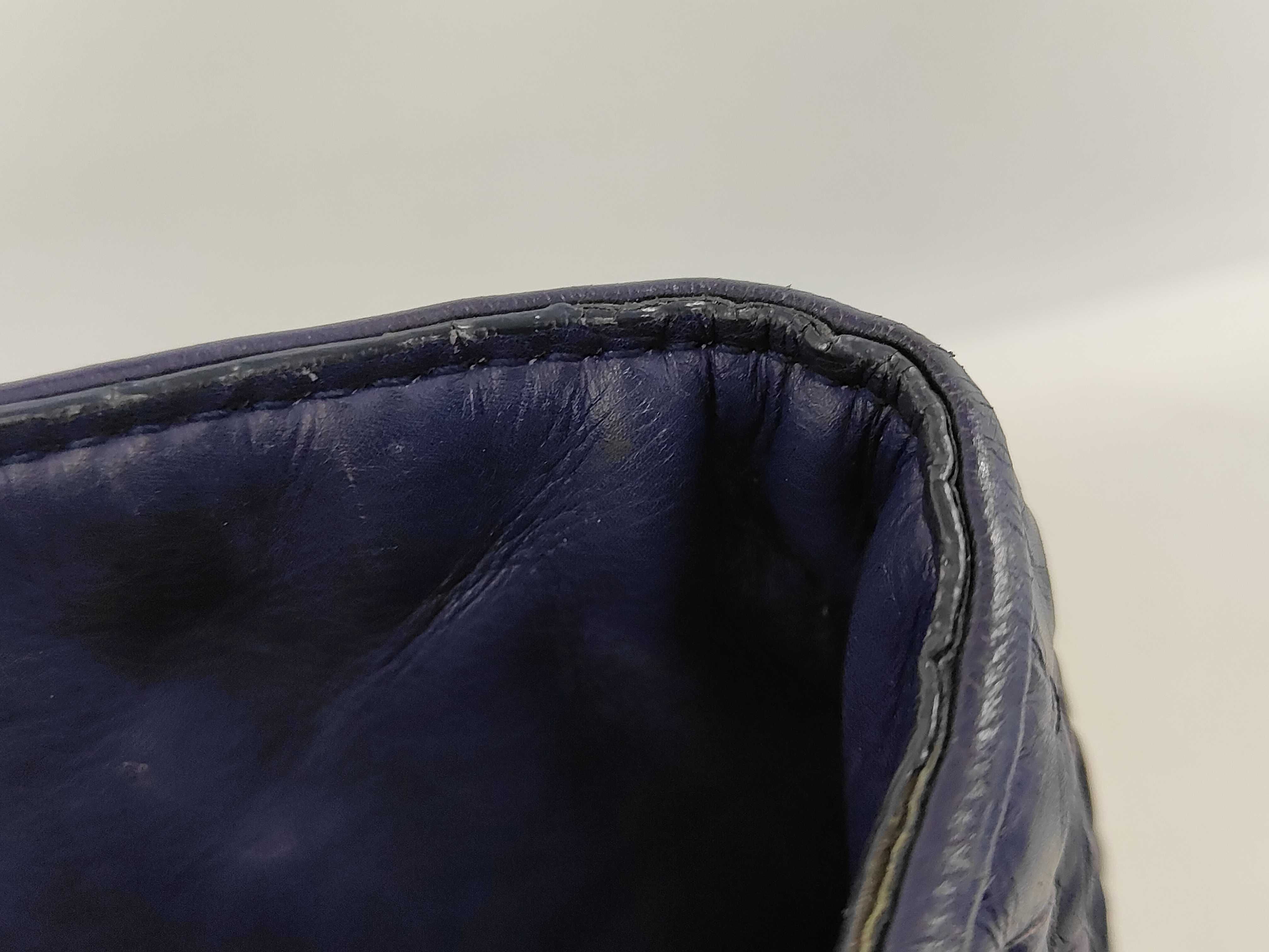 Intrecciato Leather Chain Tote Bag, Purple — view 10