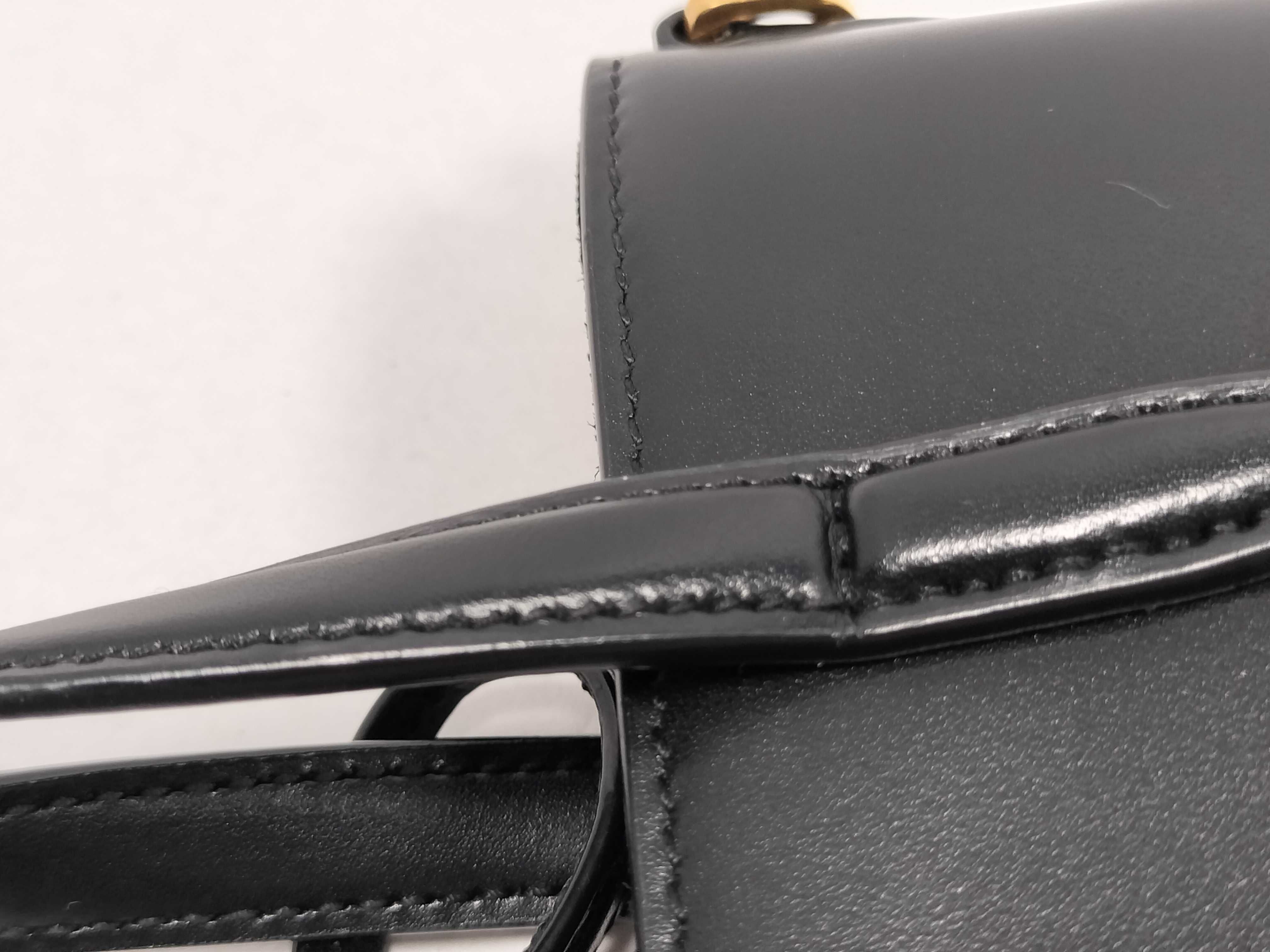 Mini Toy Shopping Leather 2-Way Handbag, Black, 773995 (Handbag) — view 5