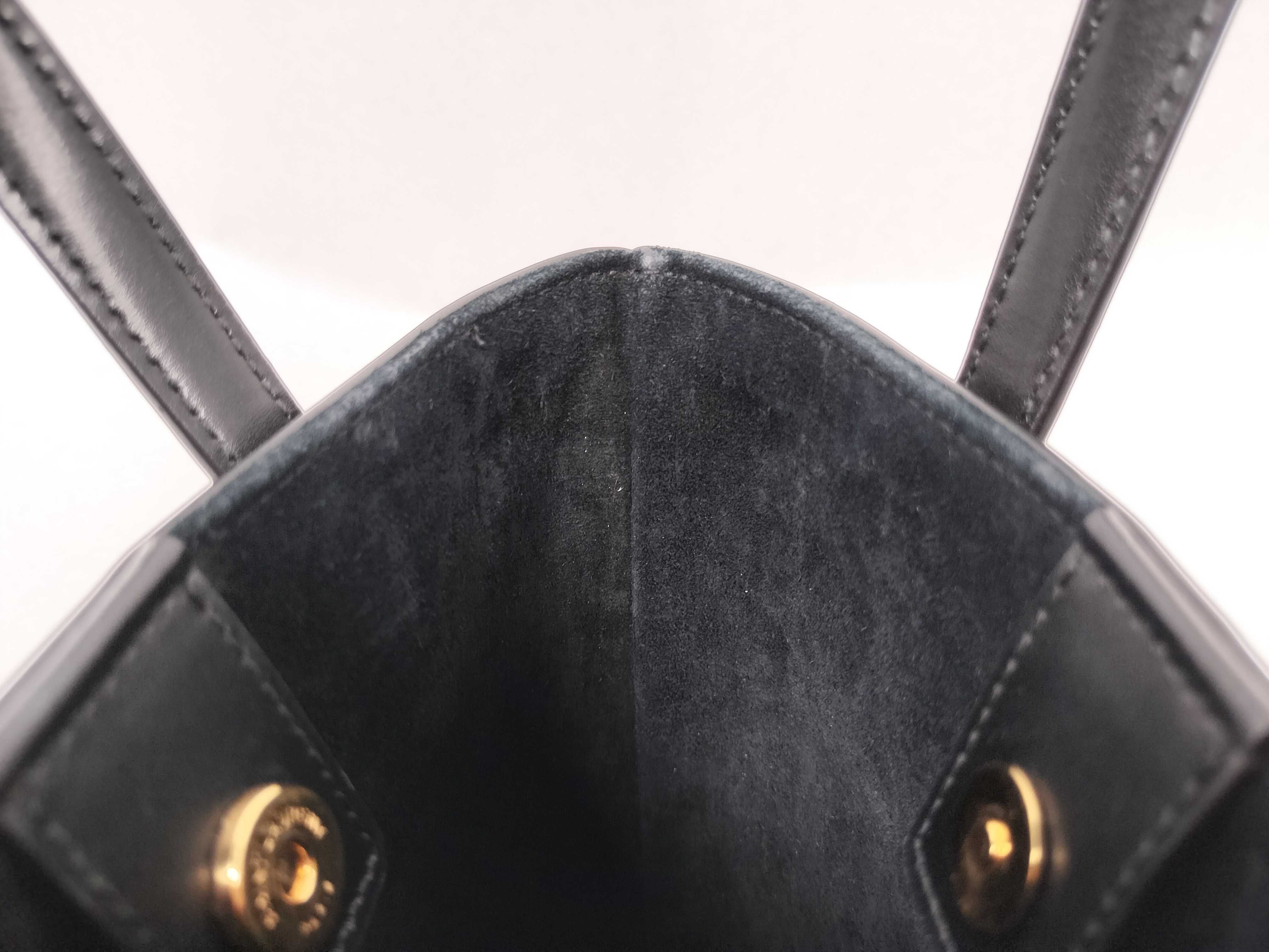 Mini Toy Shopping Leather 2-Way Handbag, Black, 773995 (Handbag) — view 8