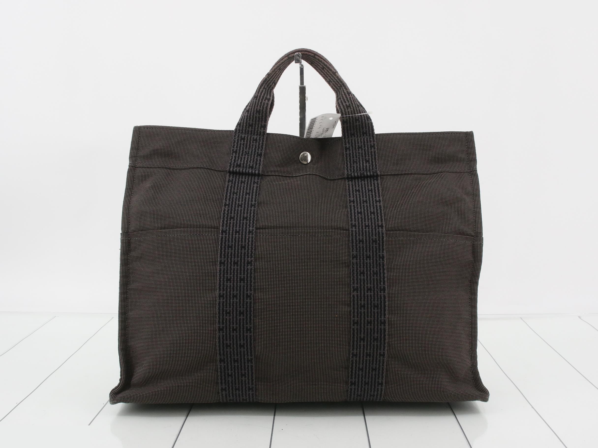Yell Line Tote MM Gray Silver Hardware 43x32x10cm