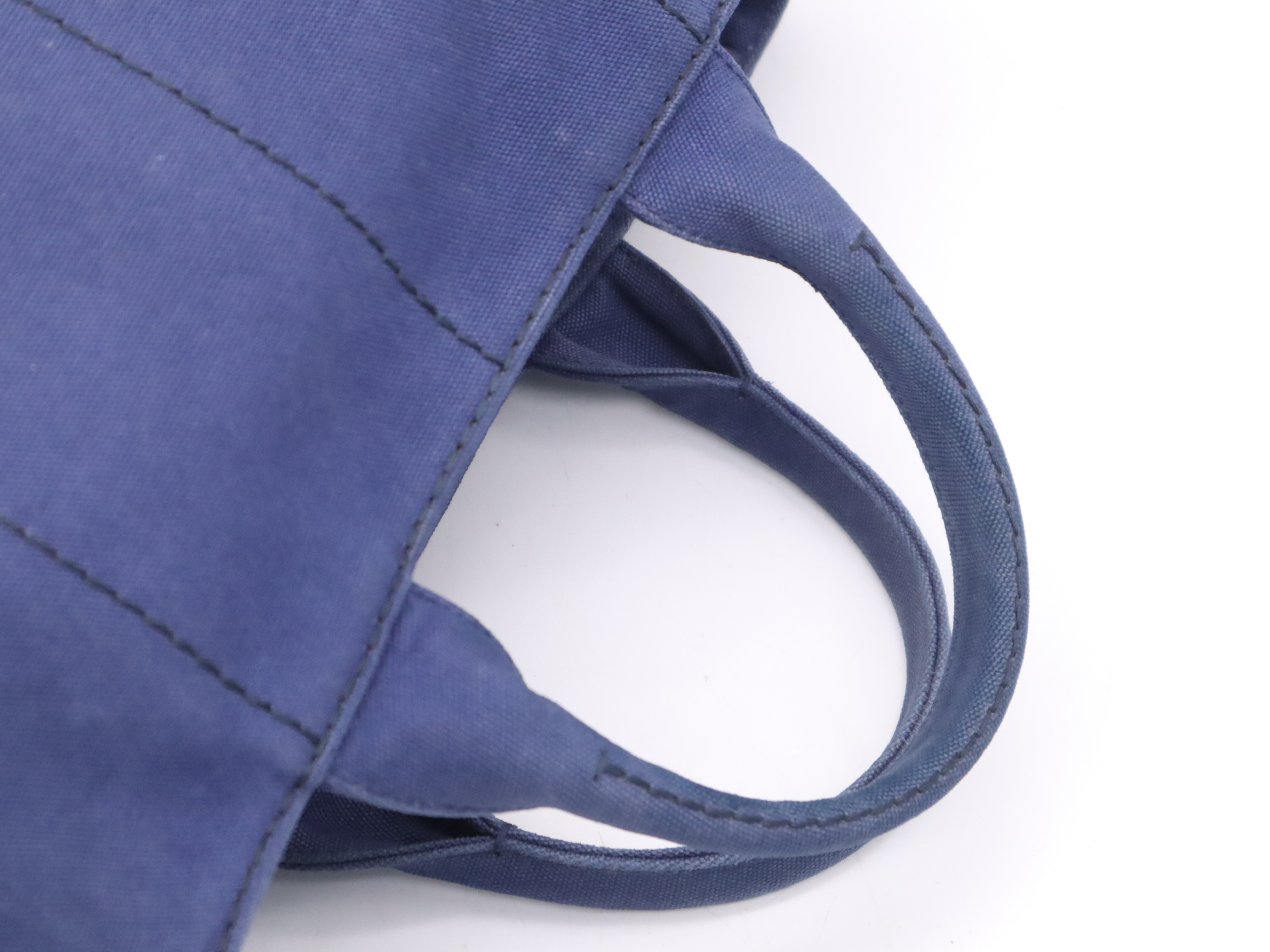 1BG439 Denim Canapa Tote Bag Blue Gold Hardware Tote Bag — view 6