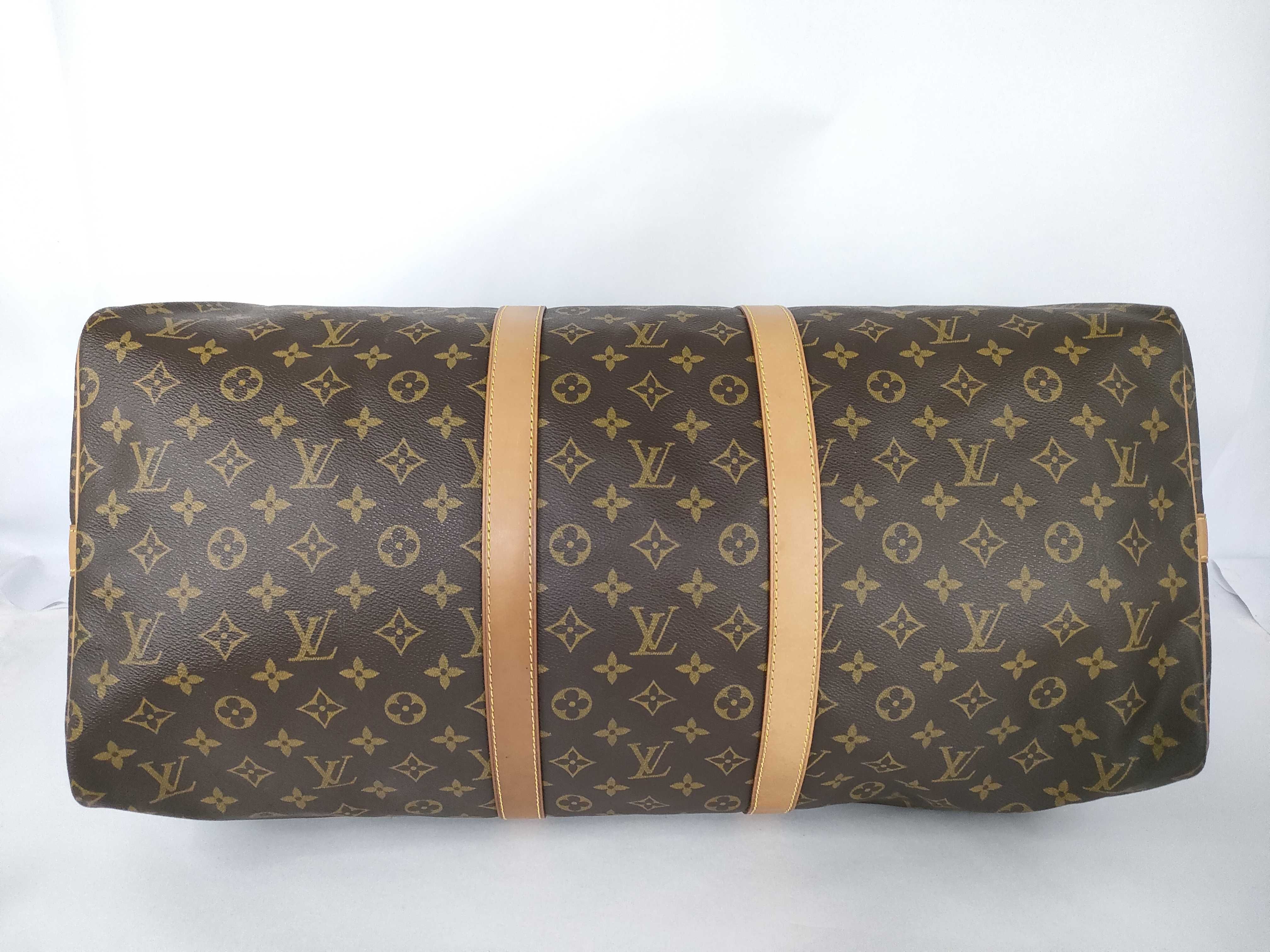 Monogram Vuitton Keepall Bandoulière 55 M41414 Boston Bag — view 7