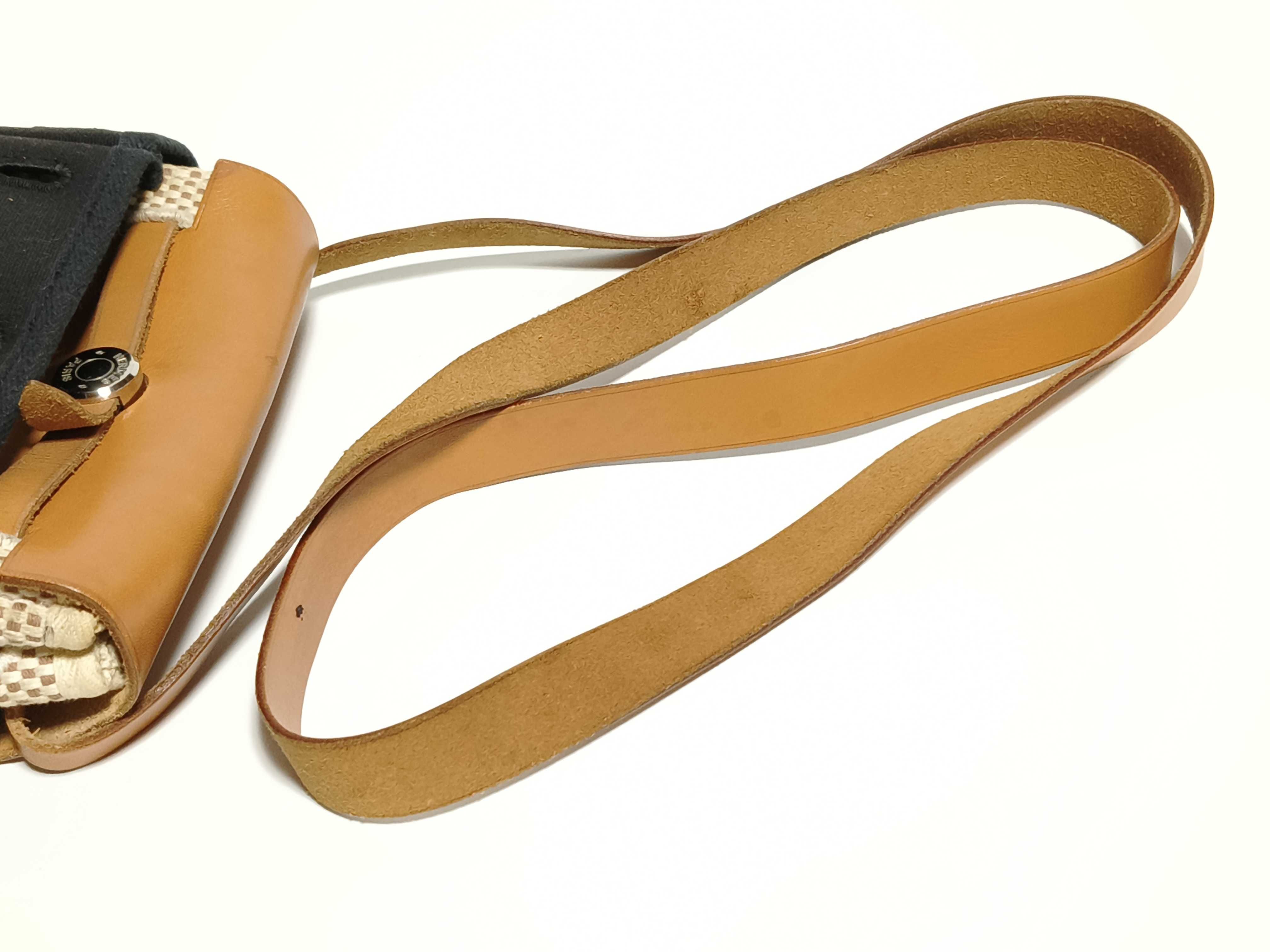 Herbag TPM Toile GM x Vache Hunter Beige x Natural Silver Hardware H:2004 Shoulder Bag — view 3