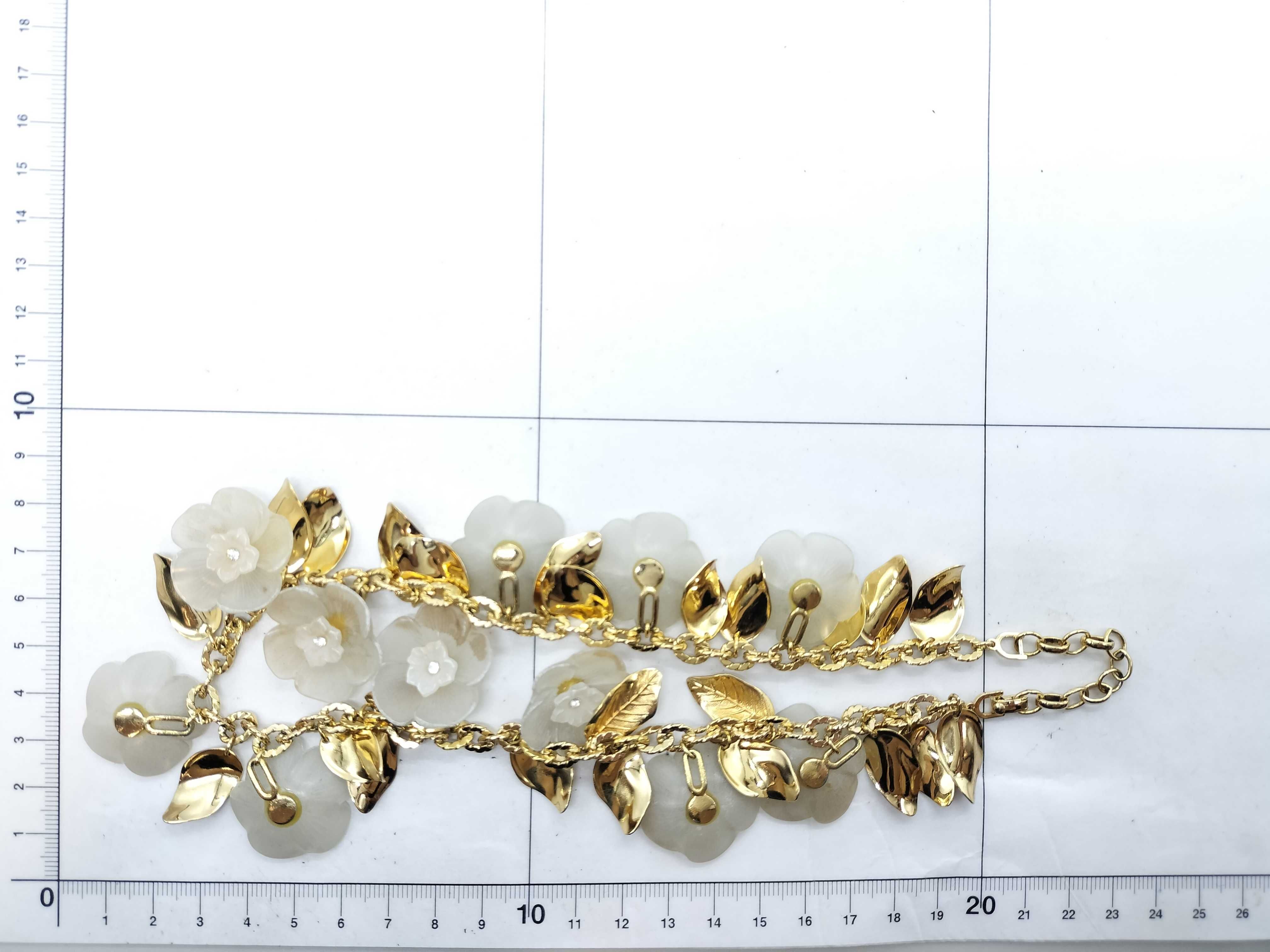 Gold Flower Necklace — view 6