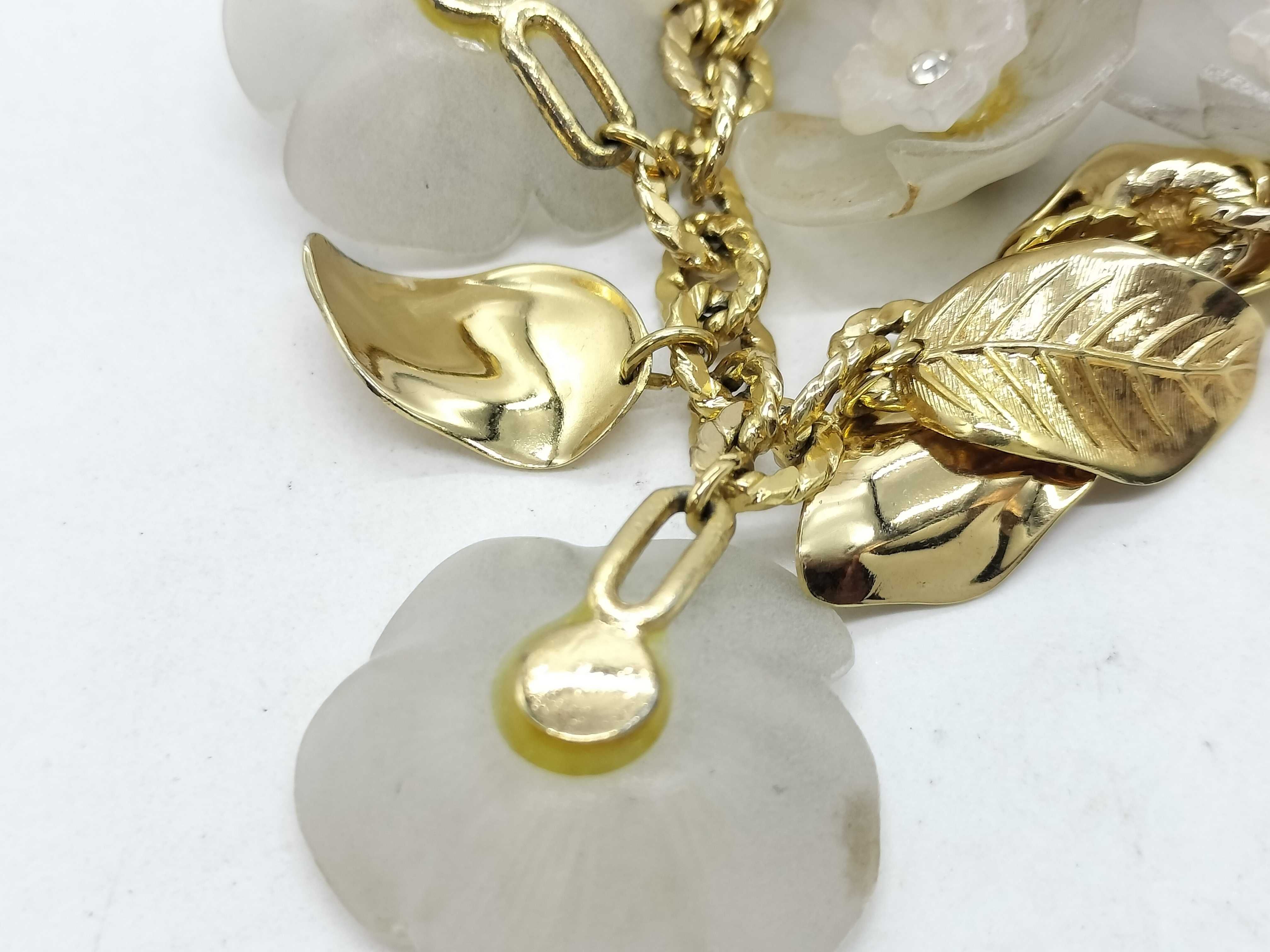 Gold Flower Necklace — view 7