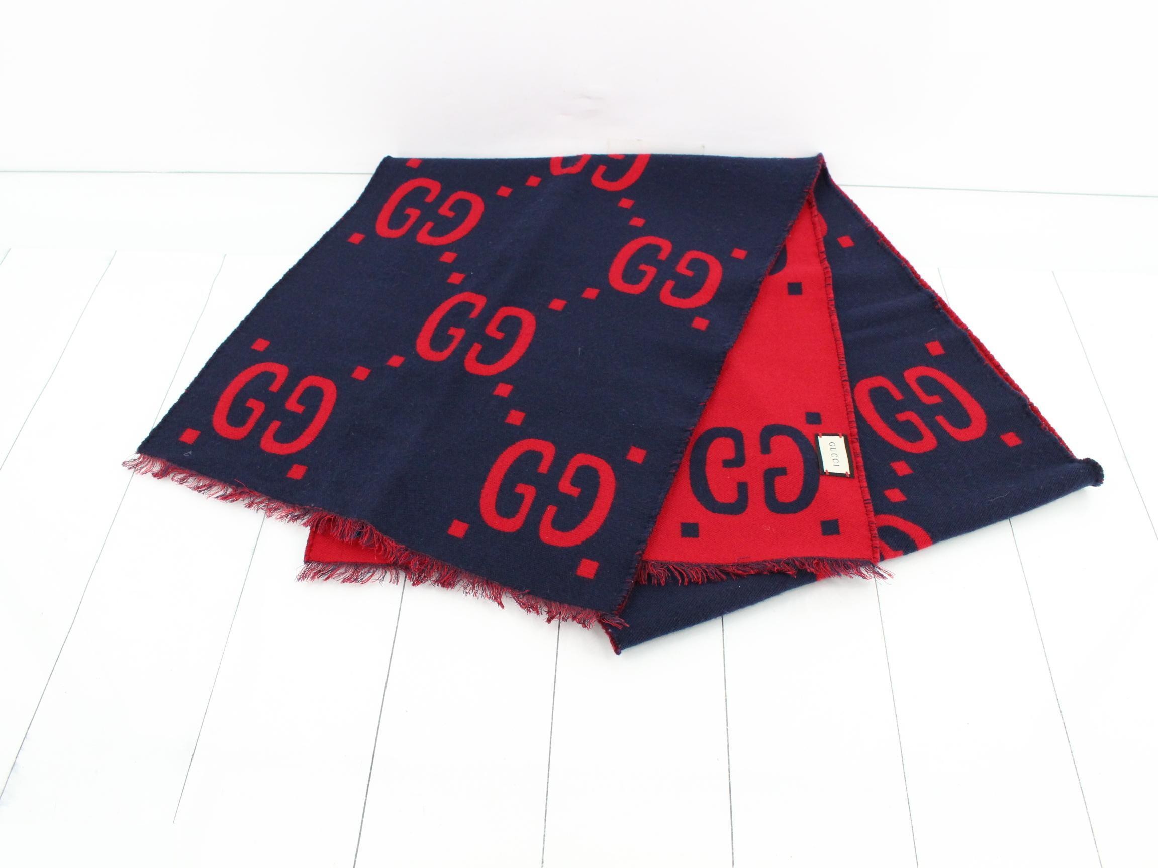 New tag Gucci GG Jacquard Jumbo GG Scarf — view 2