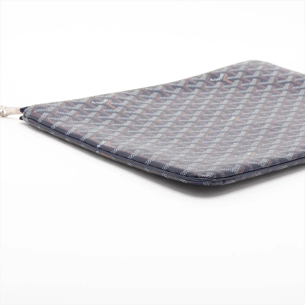 Sena MM PVC Clutch Bag, Blue — view 4