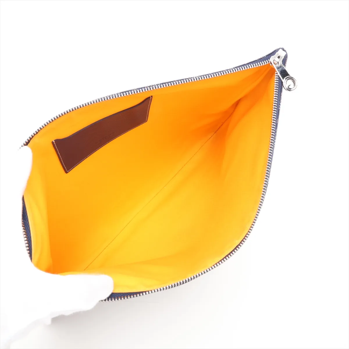 Sena MM PVC Clutch Bag, Blue — view 5
