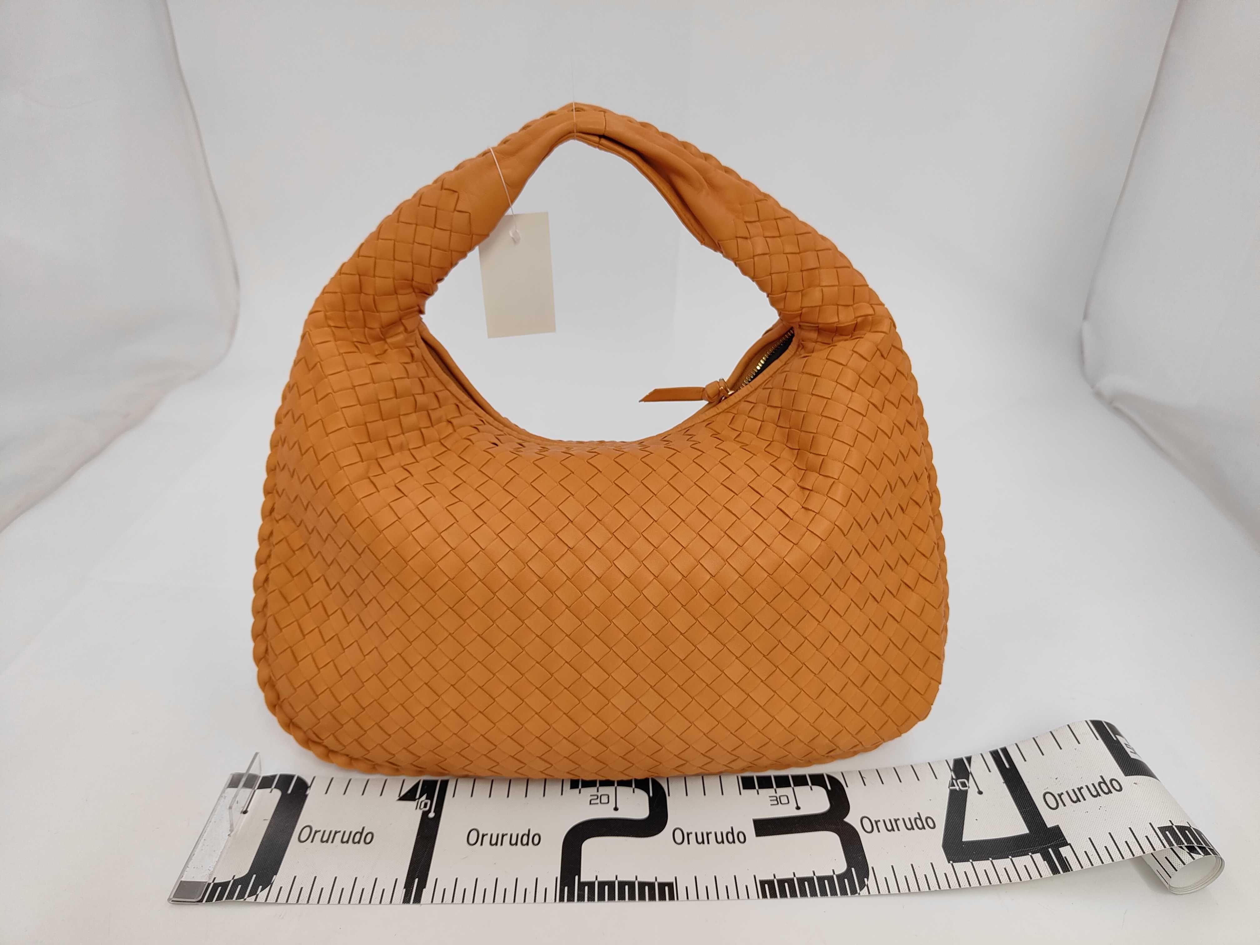 Intrecciato One-Shoulder Hobo Bag with Mirror - Handbag — view 2