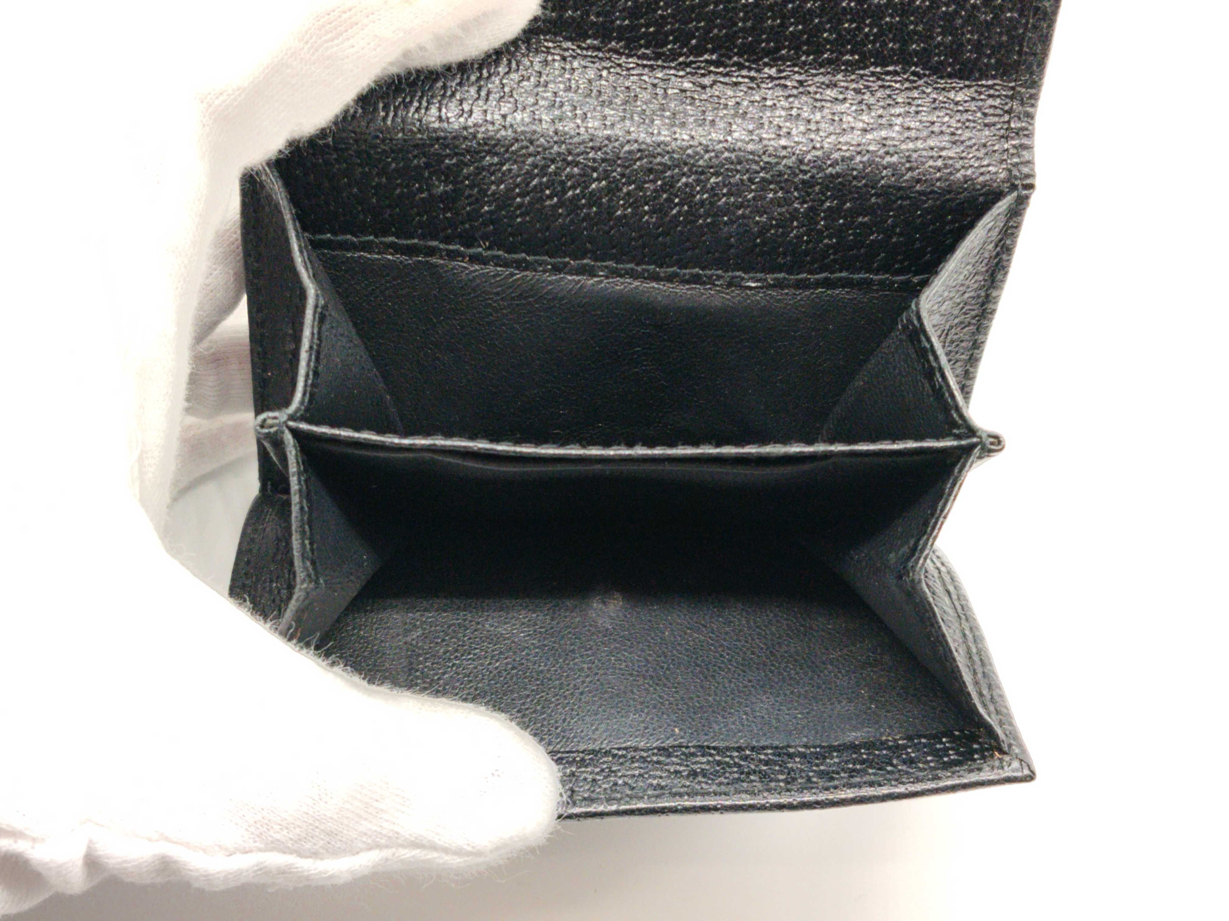 112716GG Canvas Bi-fold Wallet, Black — view 10