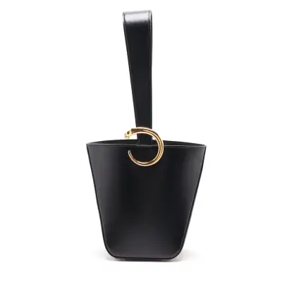 Panthère Leather Handbag, Black