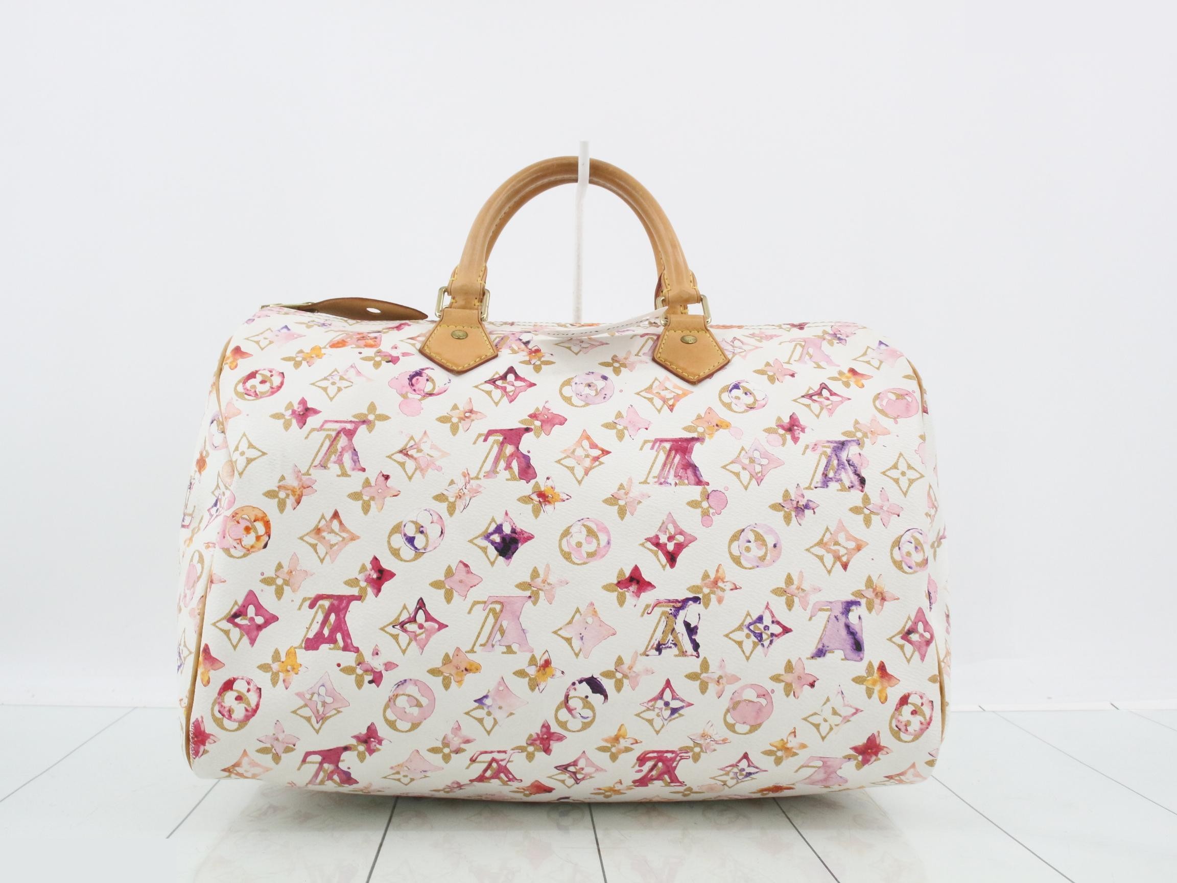 Monogram Watercolor Speedy 35 Handbag — view 3
