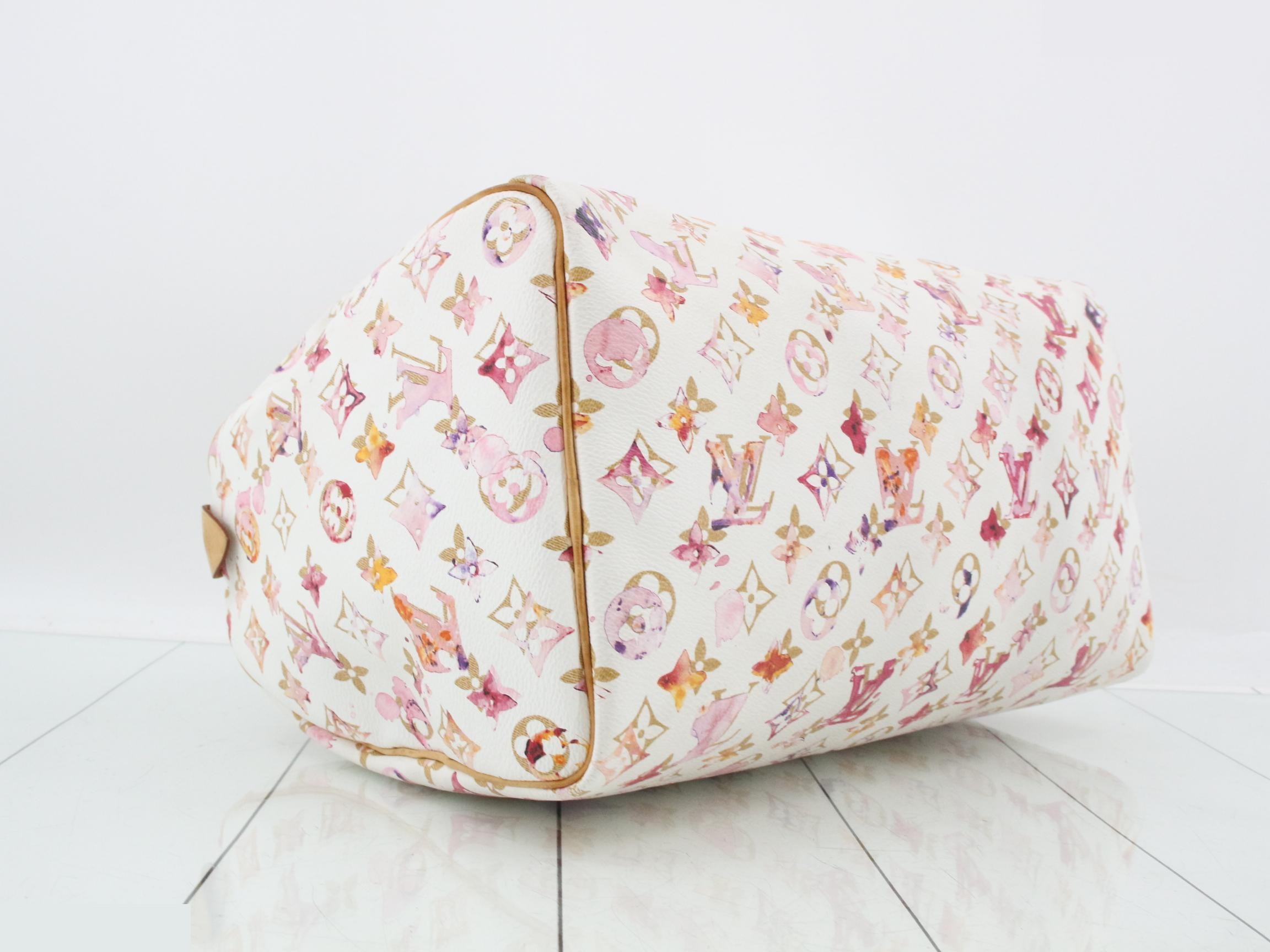 Monogram Watercolor Speedy 35 Handbag — view 6