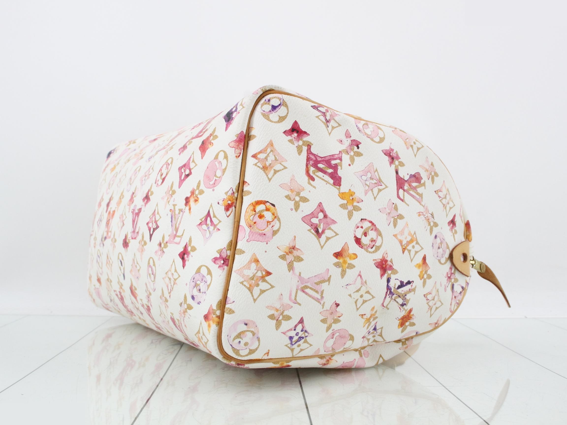 Monogram Watercolor Speedy 35 Handbag — view 7