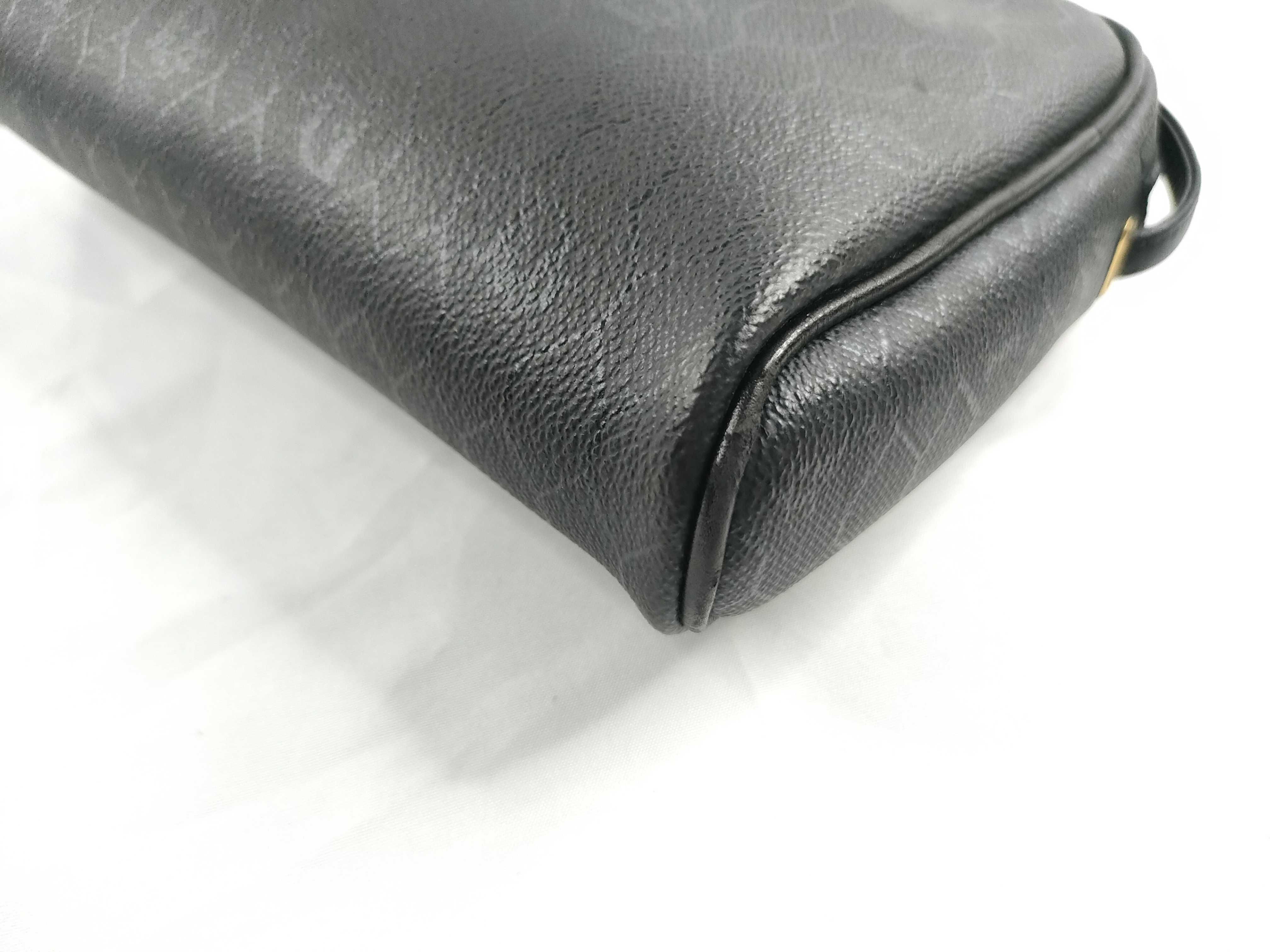 shoulder bag, honeycomb pattern, black. — view 5