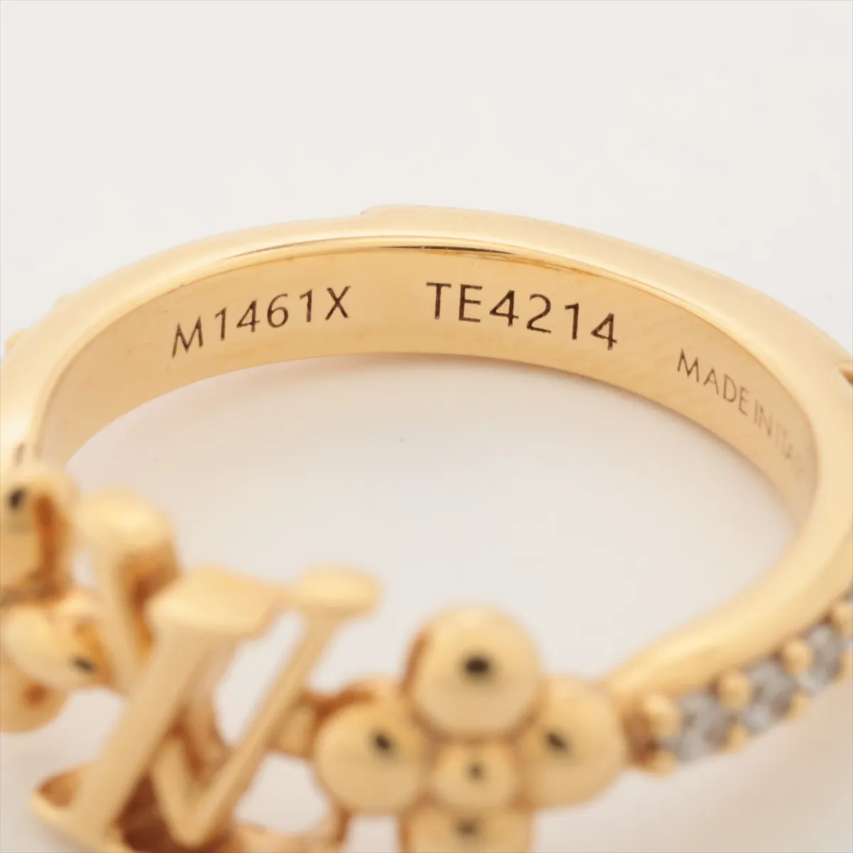 M1461X Ring LV Iconic TE4214 Ring GP x Rhinestone Gold — view 3