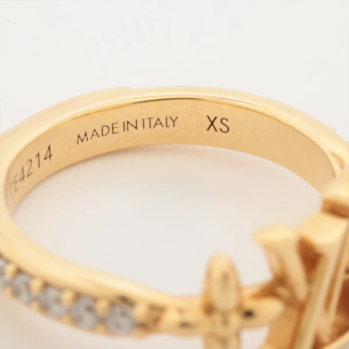 M1461X Ring LV Iconic TE4214 Ring GP x Rhinestone Gold — view 4