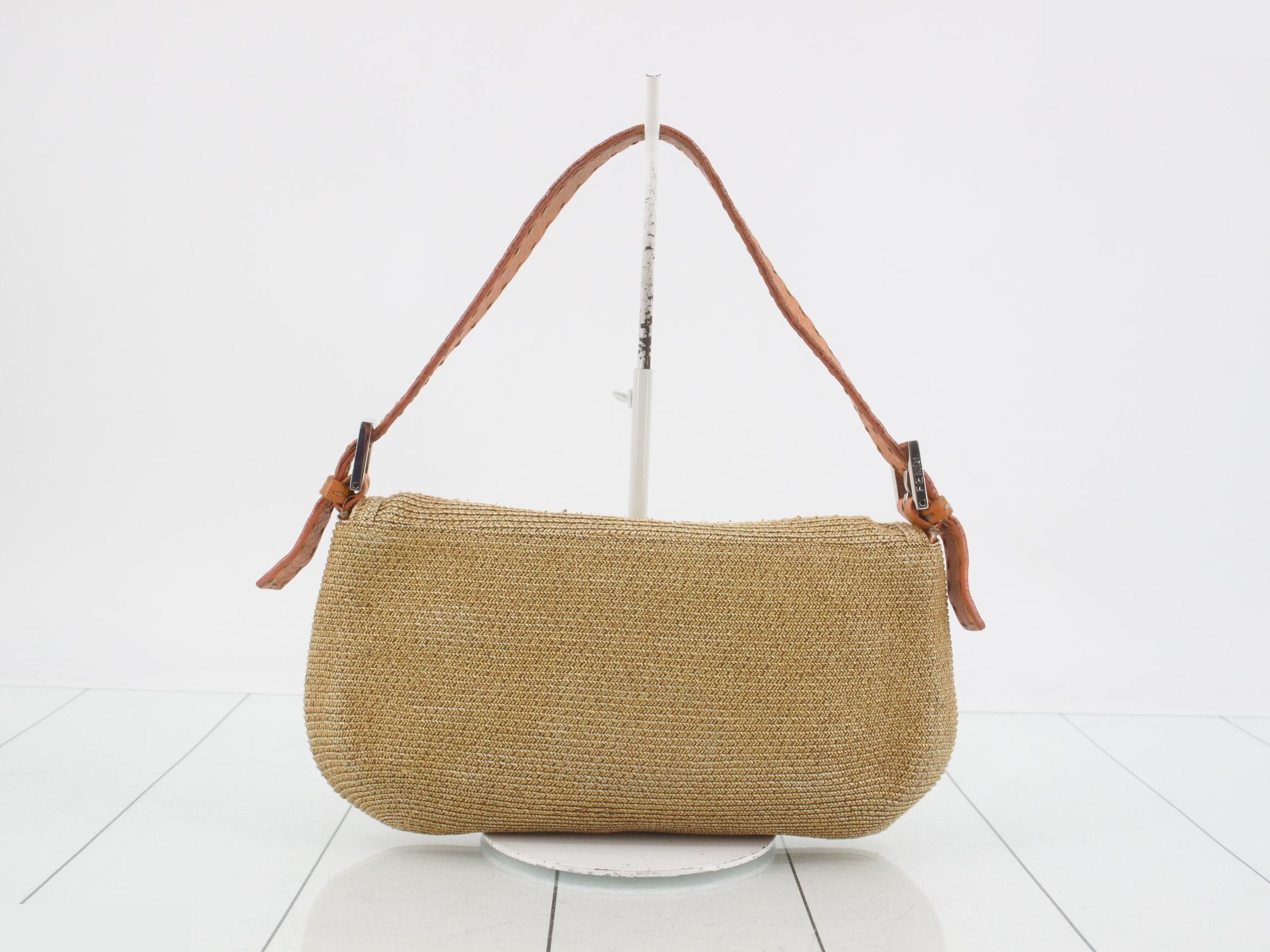 Mamma Baguette Selleria Straw One-Shoulder Bag — view 2