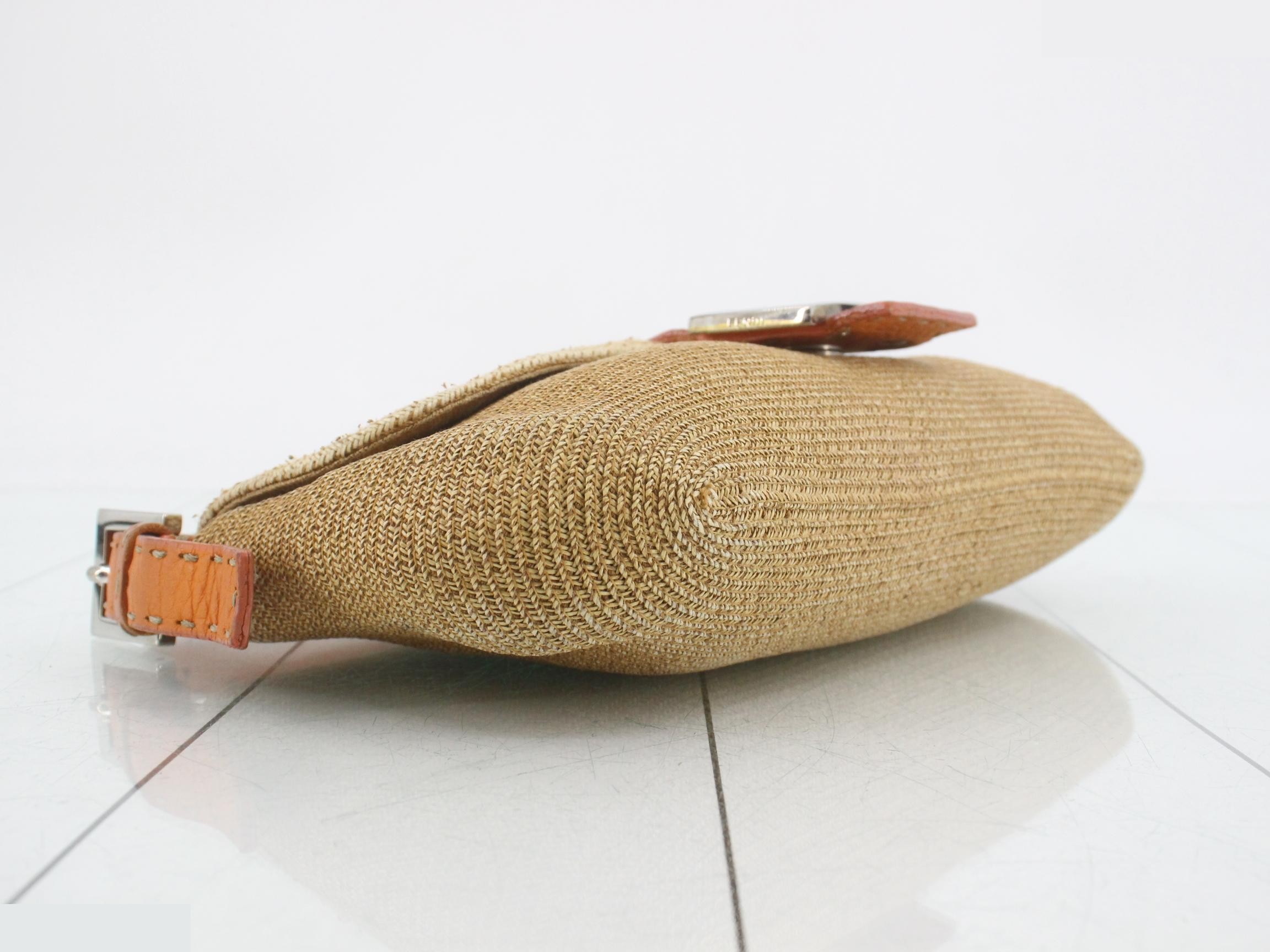 Mamma Baguette Selleria Straw One-Shoulder Bag — view 5