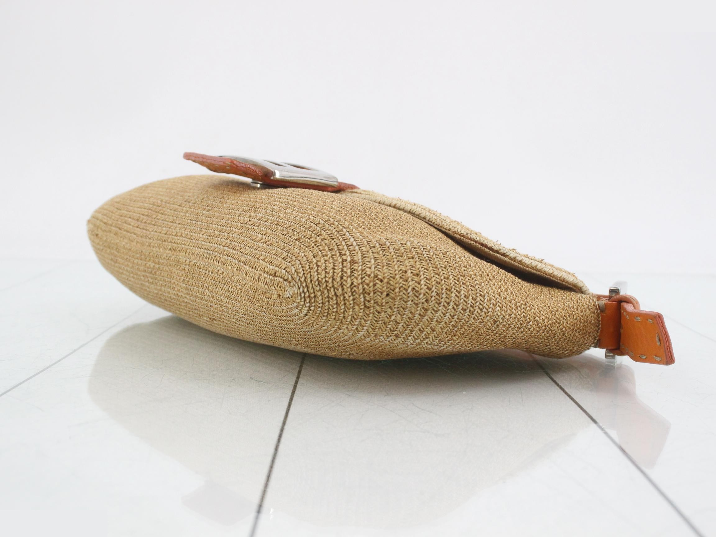 Mamma Baguette Selleria Straw One-Shoulder Bag — view 6