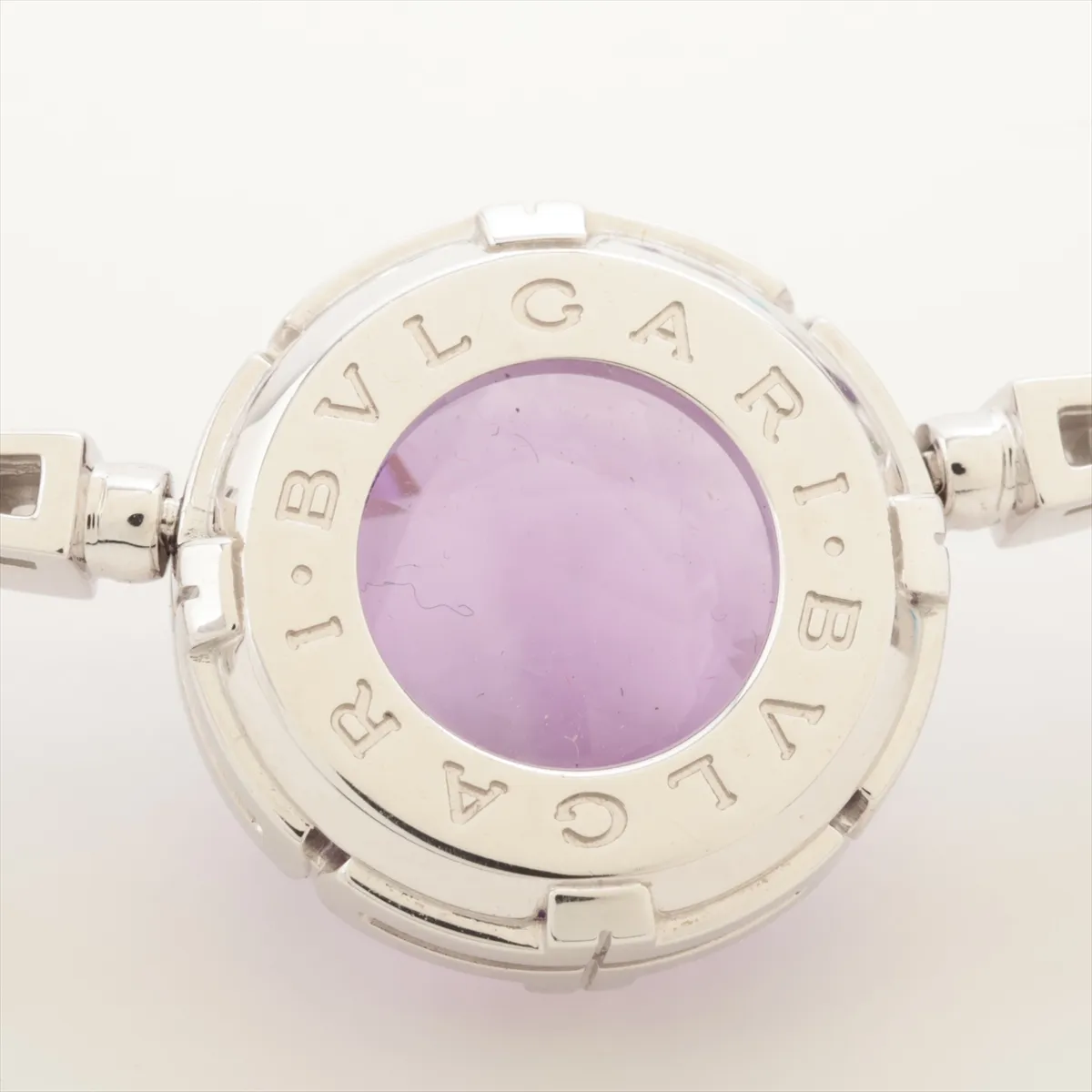 Parentesi Cocktail Amethyst Topaz Necklace 750 (WG) 73.3g (Stone chipped, diamond) — view 5
