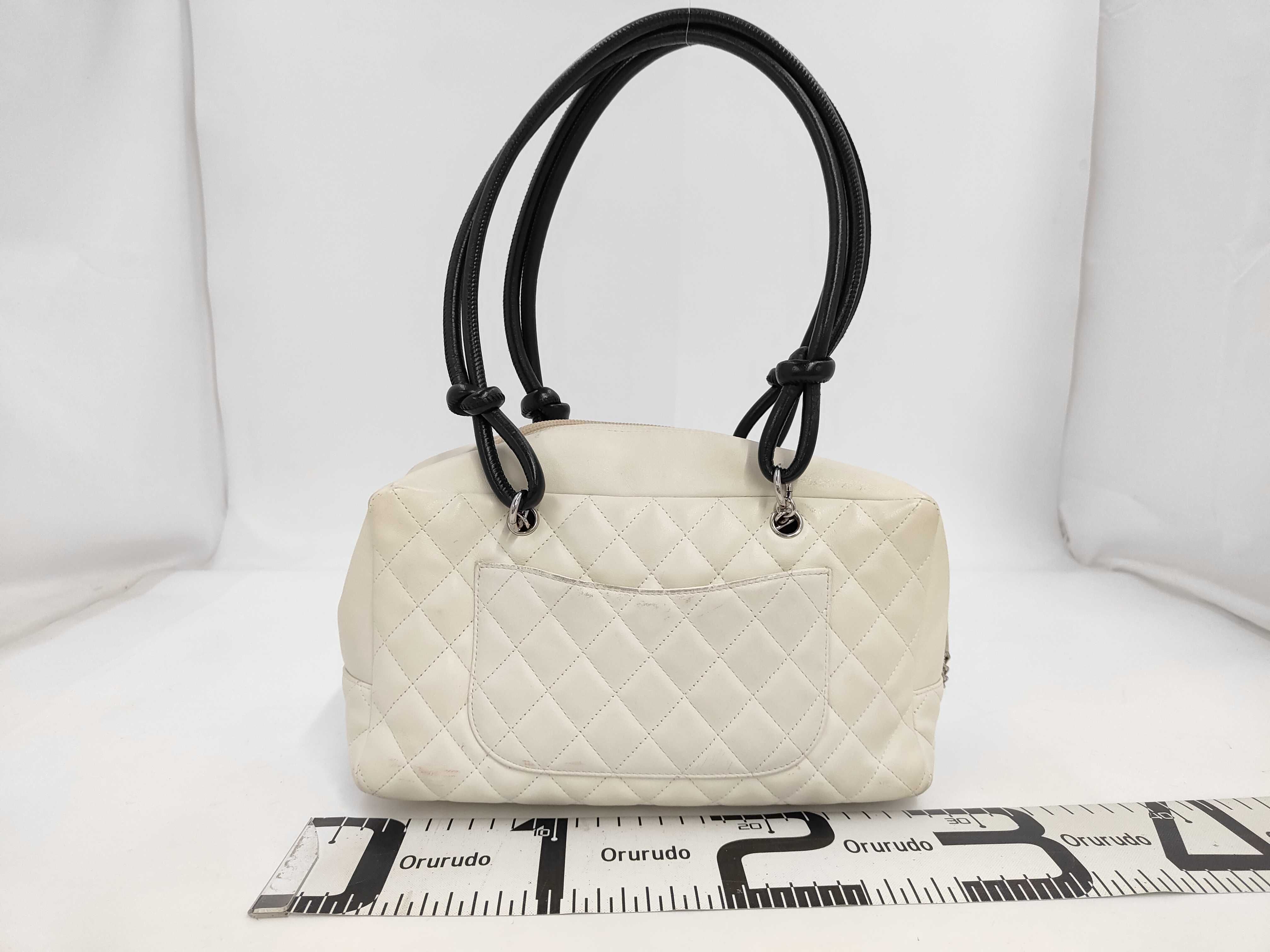Cambon Line Bowling Bag, Silver Hardware, Series 9, Handbag — view 2