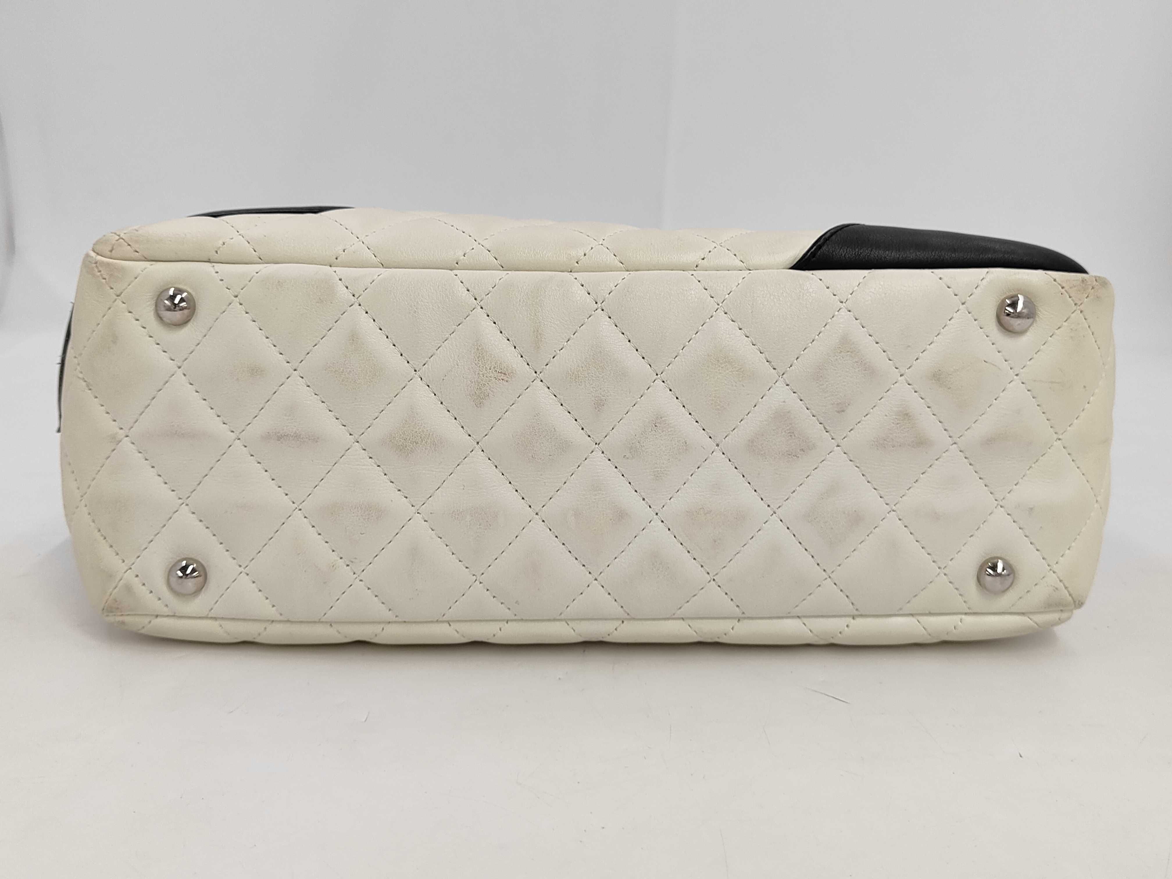 Cambon Line Bowling Bag, Silver Hardware, Series 9, Handbag — view 4