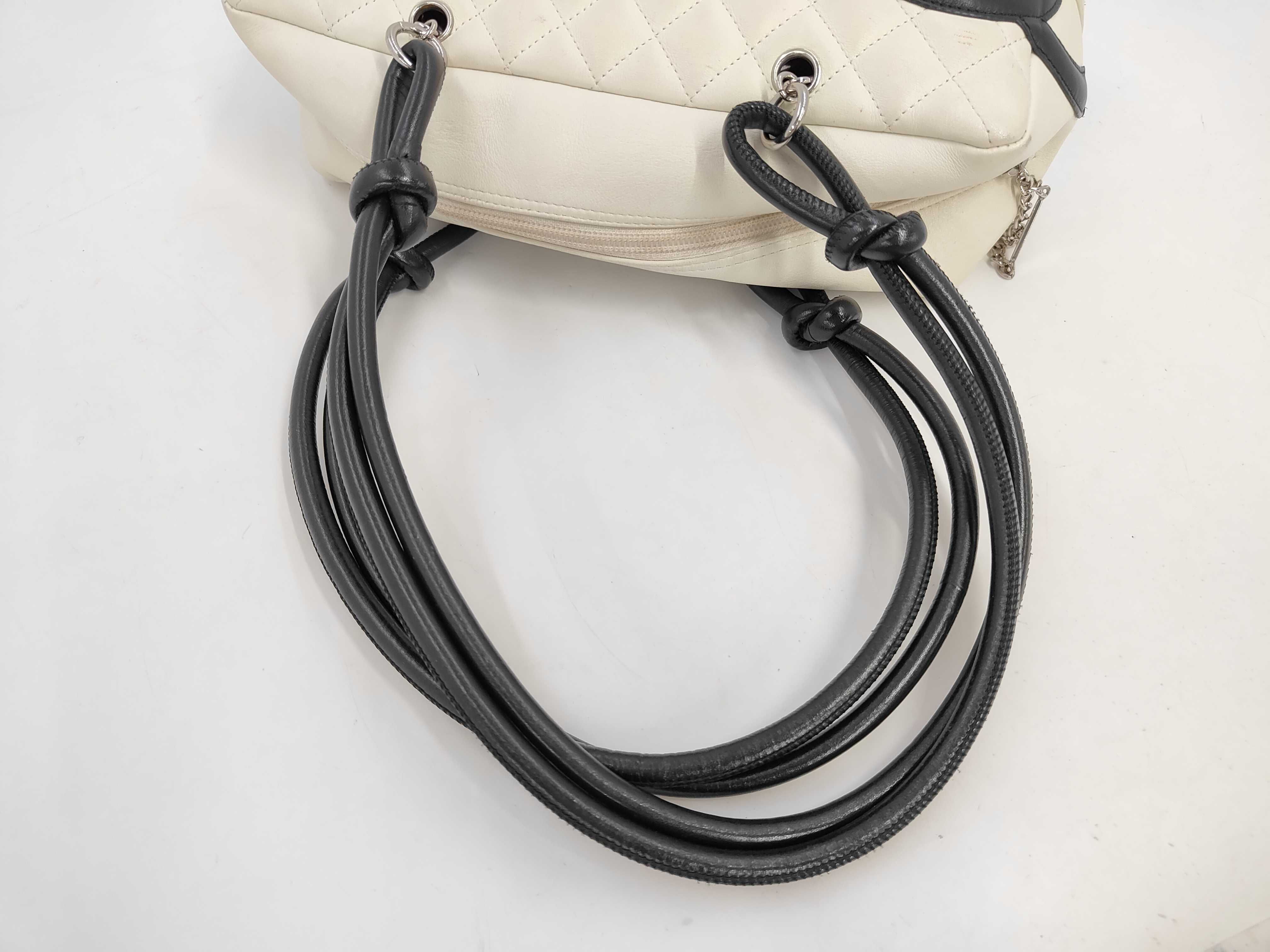 Cambon Line Bowling Bag, Silver Hardware, Series 9, Handbag — view 5