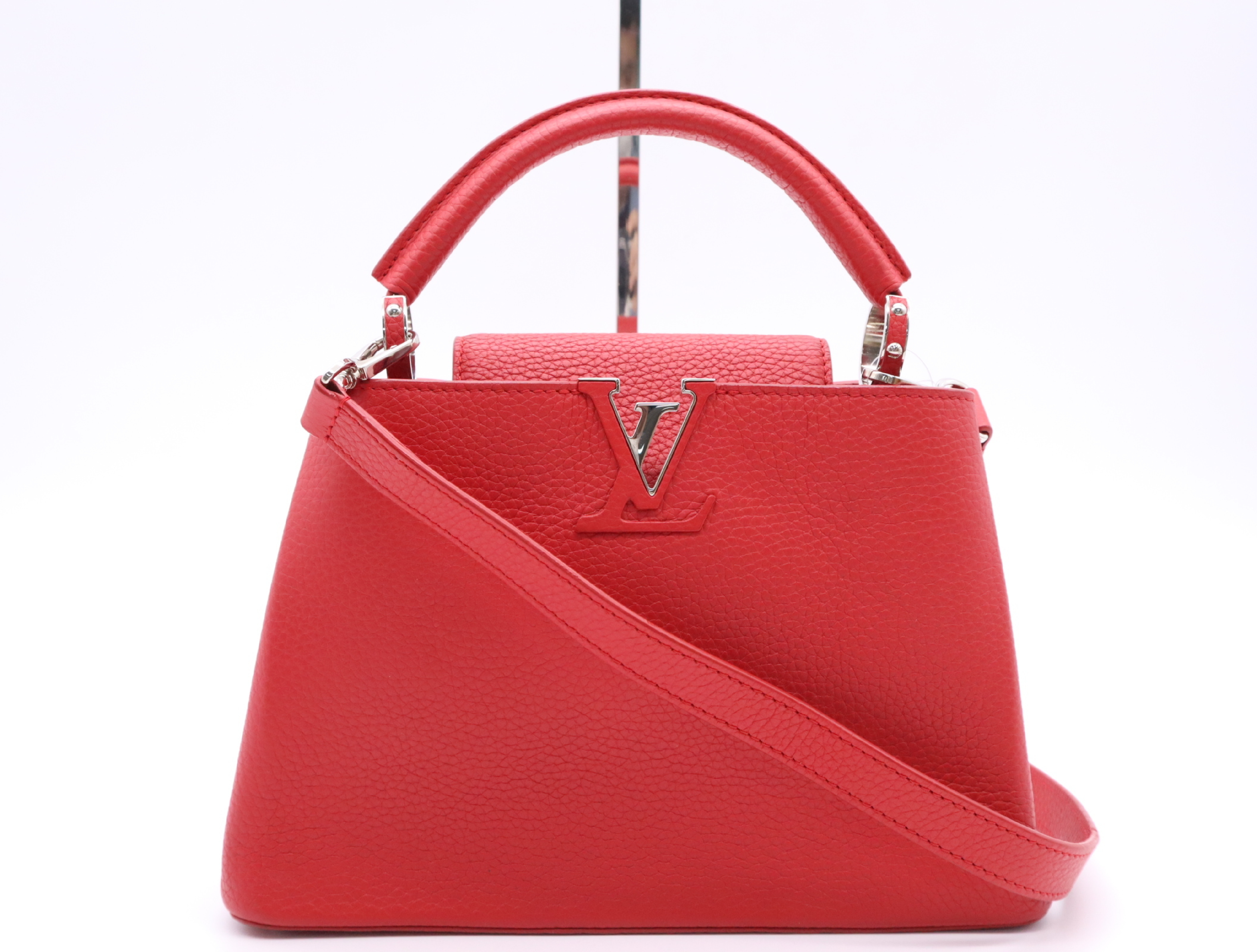 M94754 Parnasséa Capucines BB Ruby Handbag with Shoulder Strap