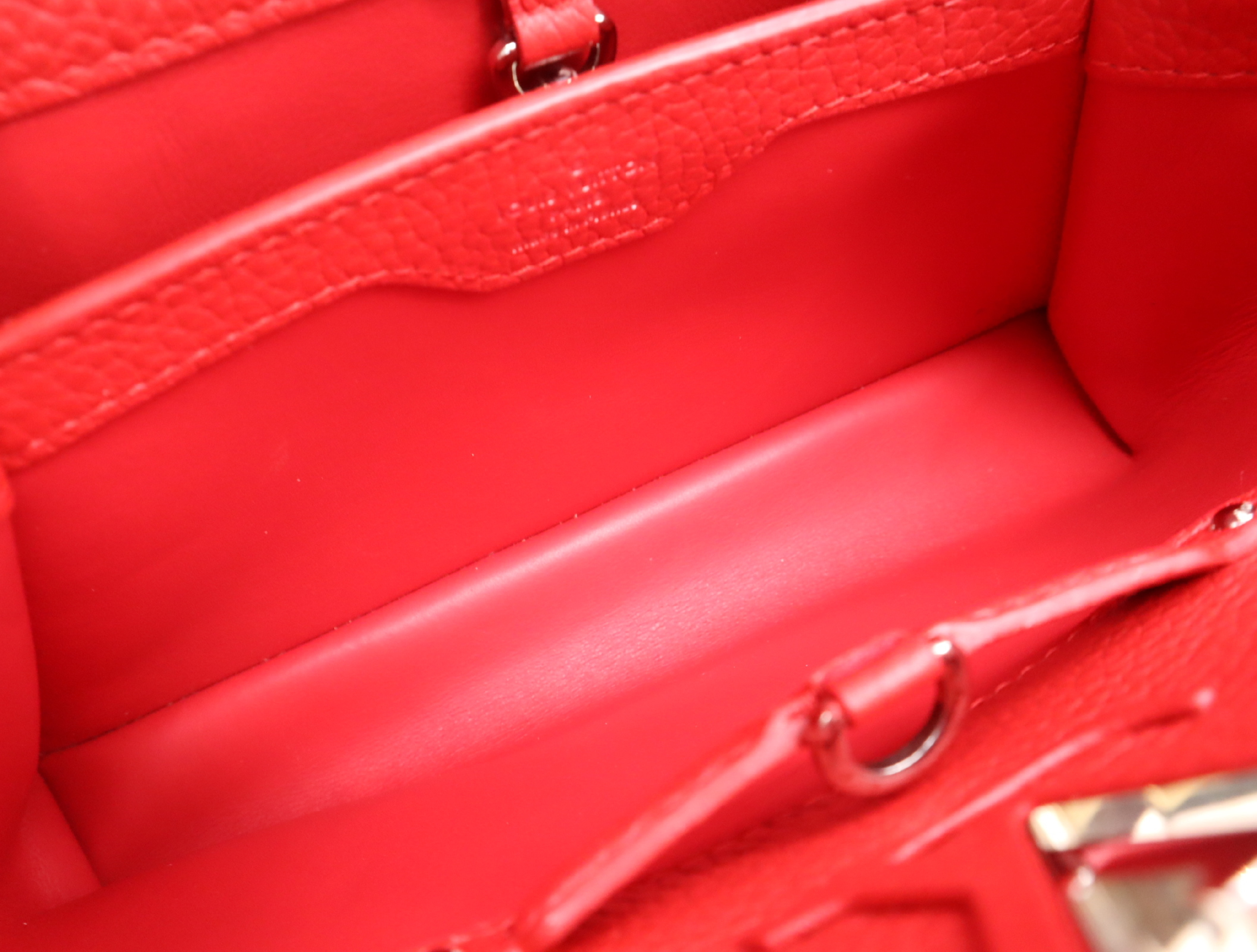 M94754 Parnasséa Capucines BB Ruby Handbag with Shoulder Strap — view 12