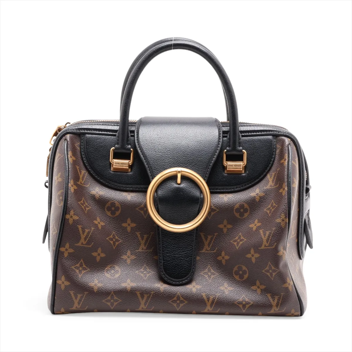 Monogram x Leather Golden Arrow Speedy M40804 TR2102 Brown x Black