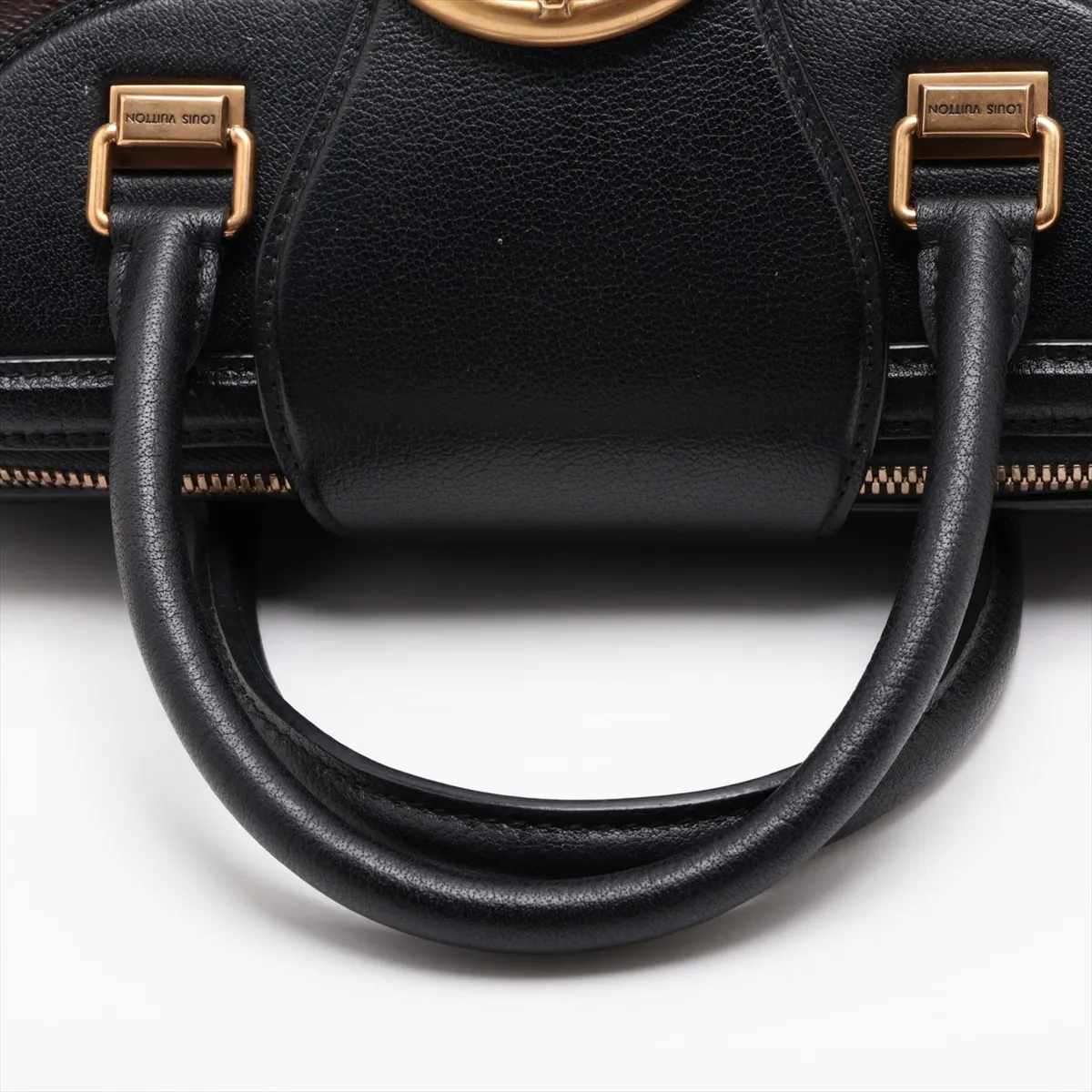 Monogram x Leather Golden Arrow Speedy M40804 TR2102 Brown x Black — view 5