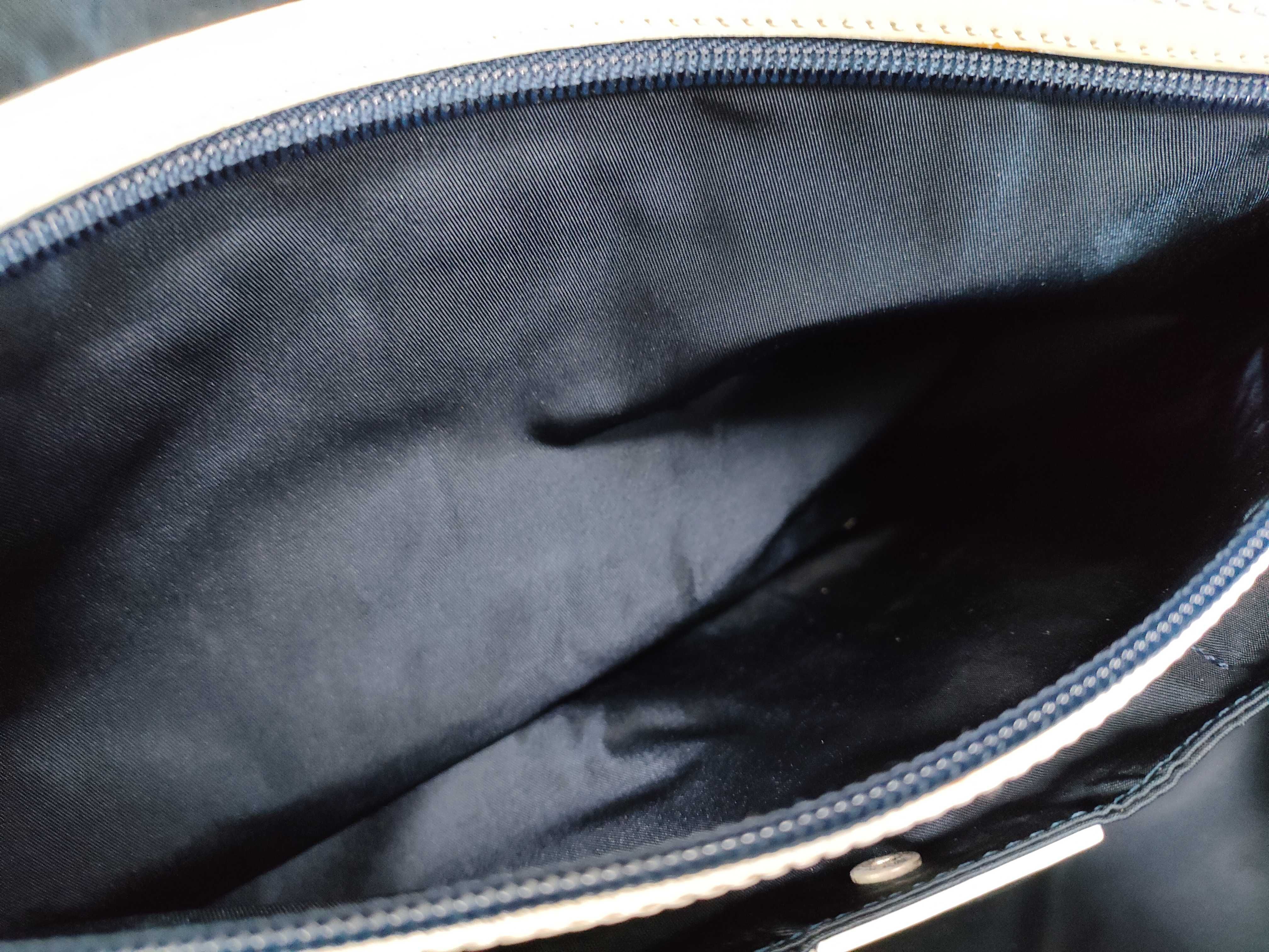 Trotter Pattern 2-Way Boston Bag (Blue) — view 12
