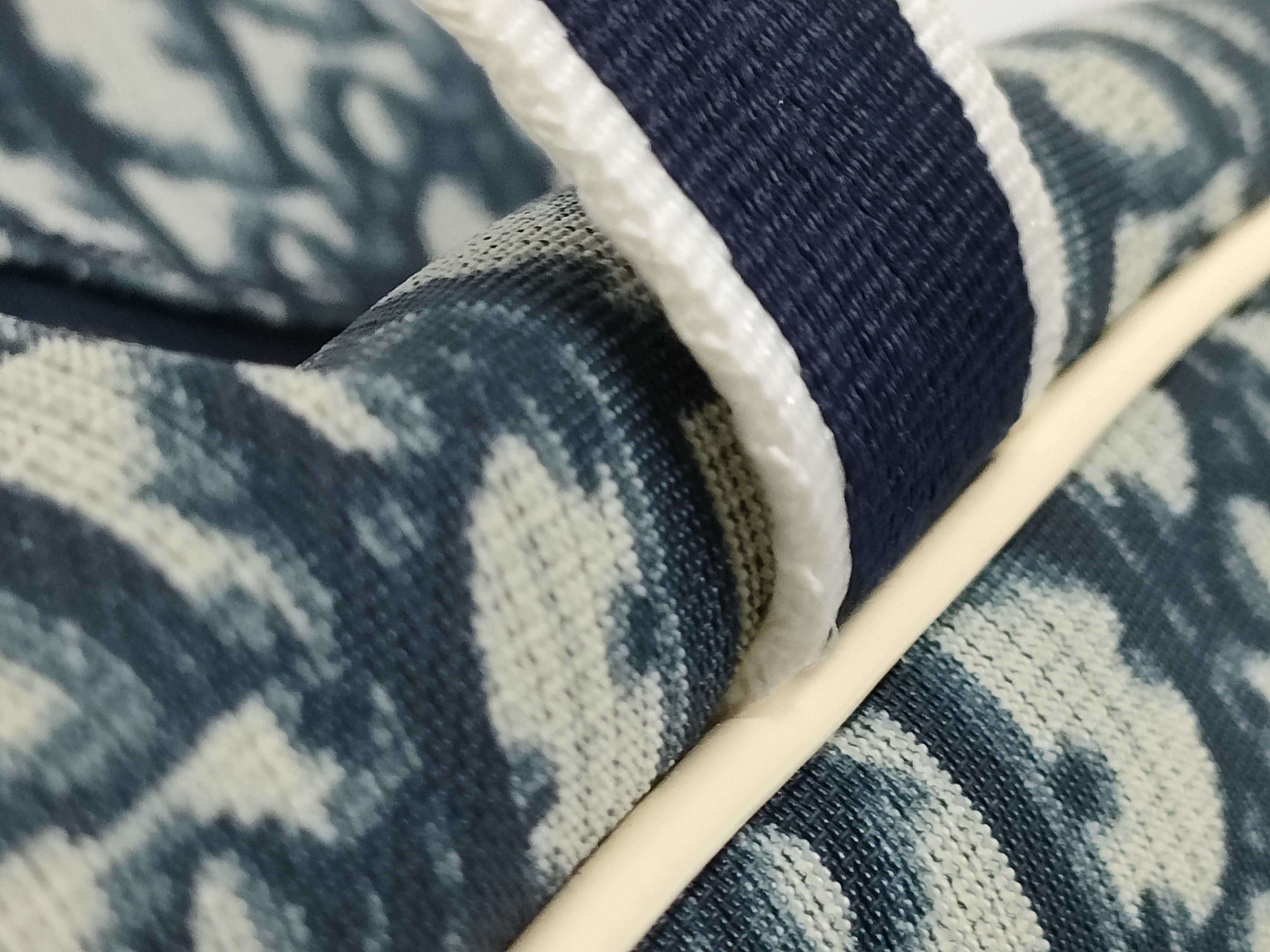 Trotter Pattern 2-Way Boston Bag (Blue) — view 5
