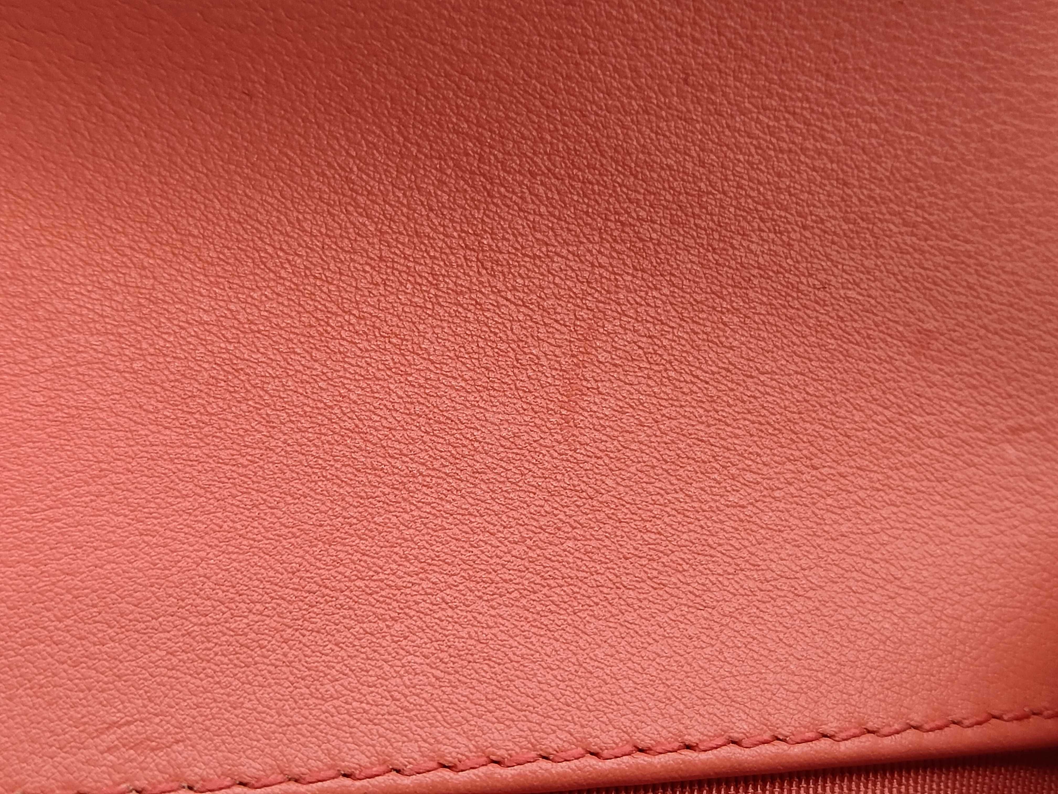 Boy Chanel 25 Chain Shoulder Bag, Coral Orange Lambskin, Gold Hardware, A67086 (Shoulder Bag) — view 10