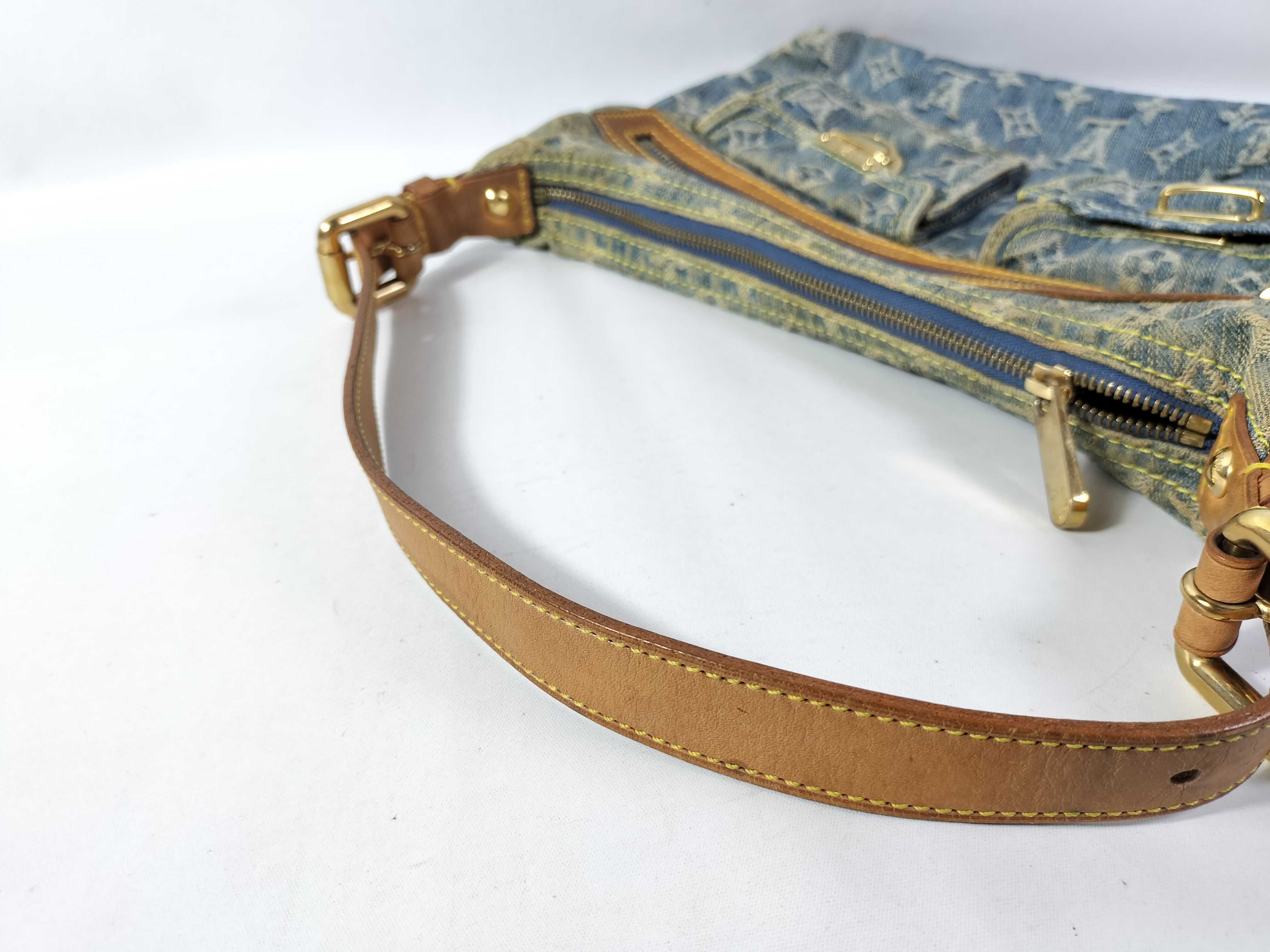 Monogram Denim Baggy PM Shoulder Bag — view 3