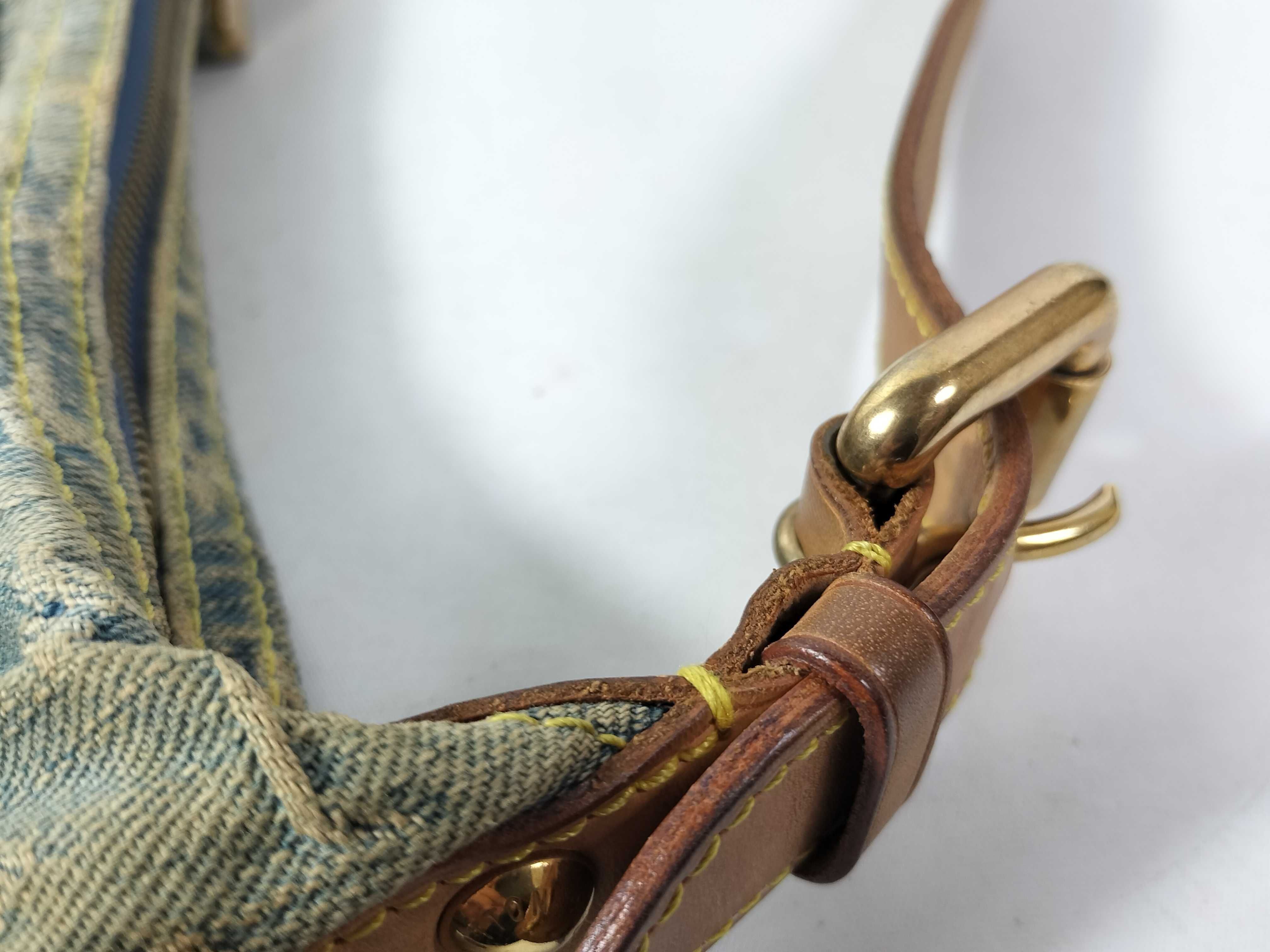 Monogram Denim Baggy PM Shoulder Bag — view 5