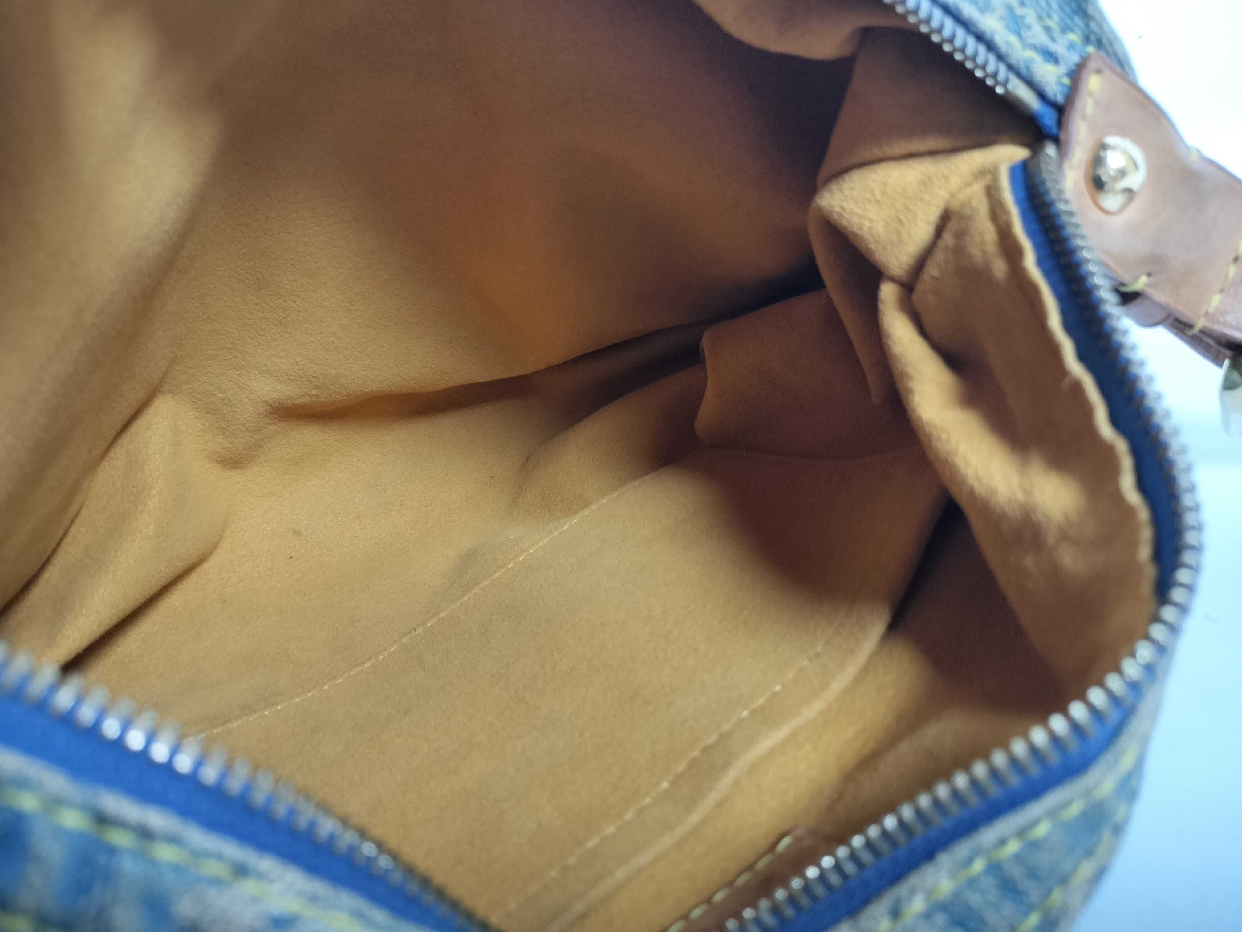Monogram Denim Baggy PM Shoulder Bag — view 6