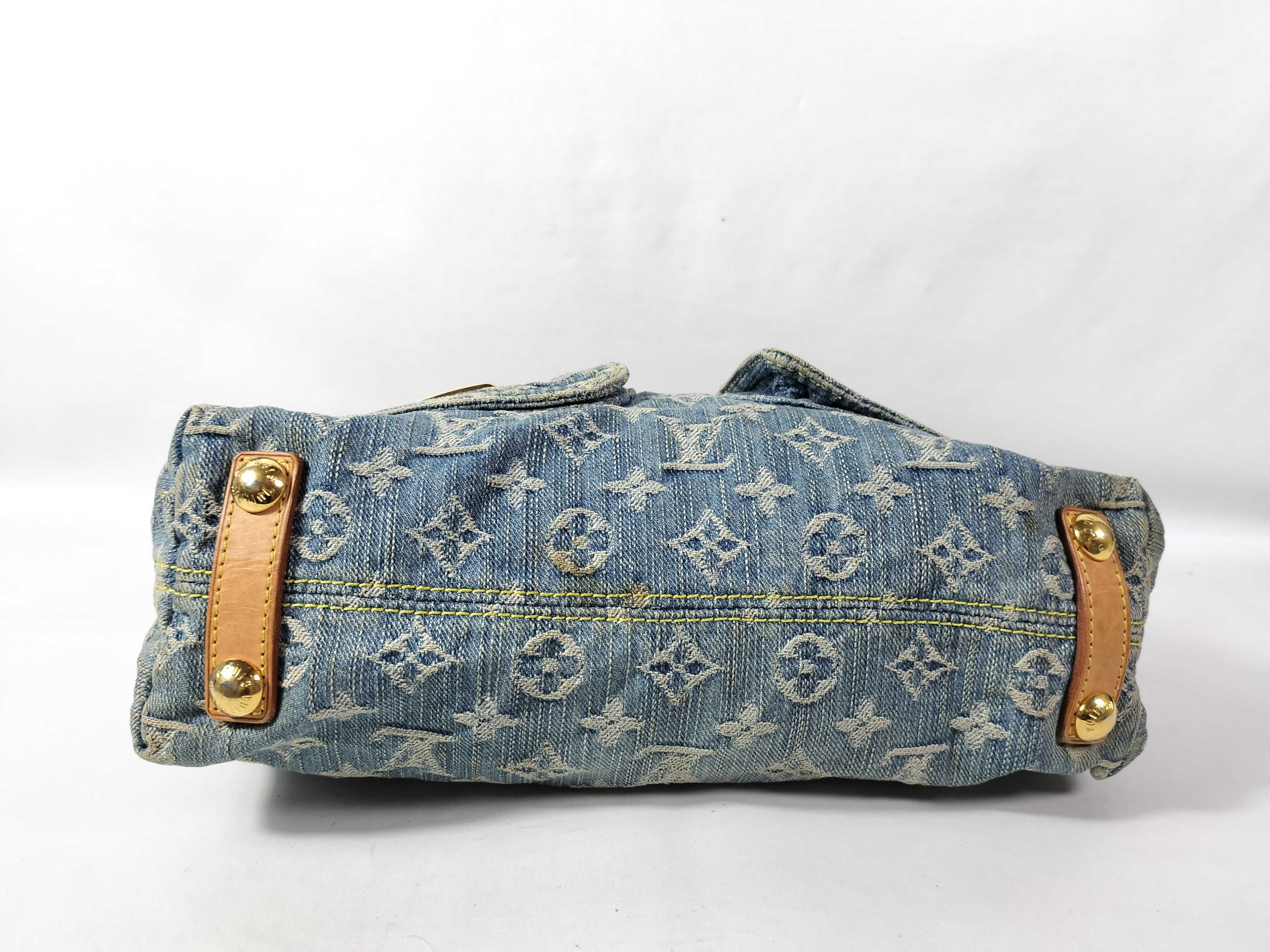 Monogram Denim Baggy PM Shoulder Bag — view 8