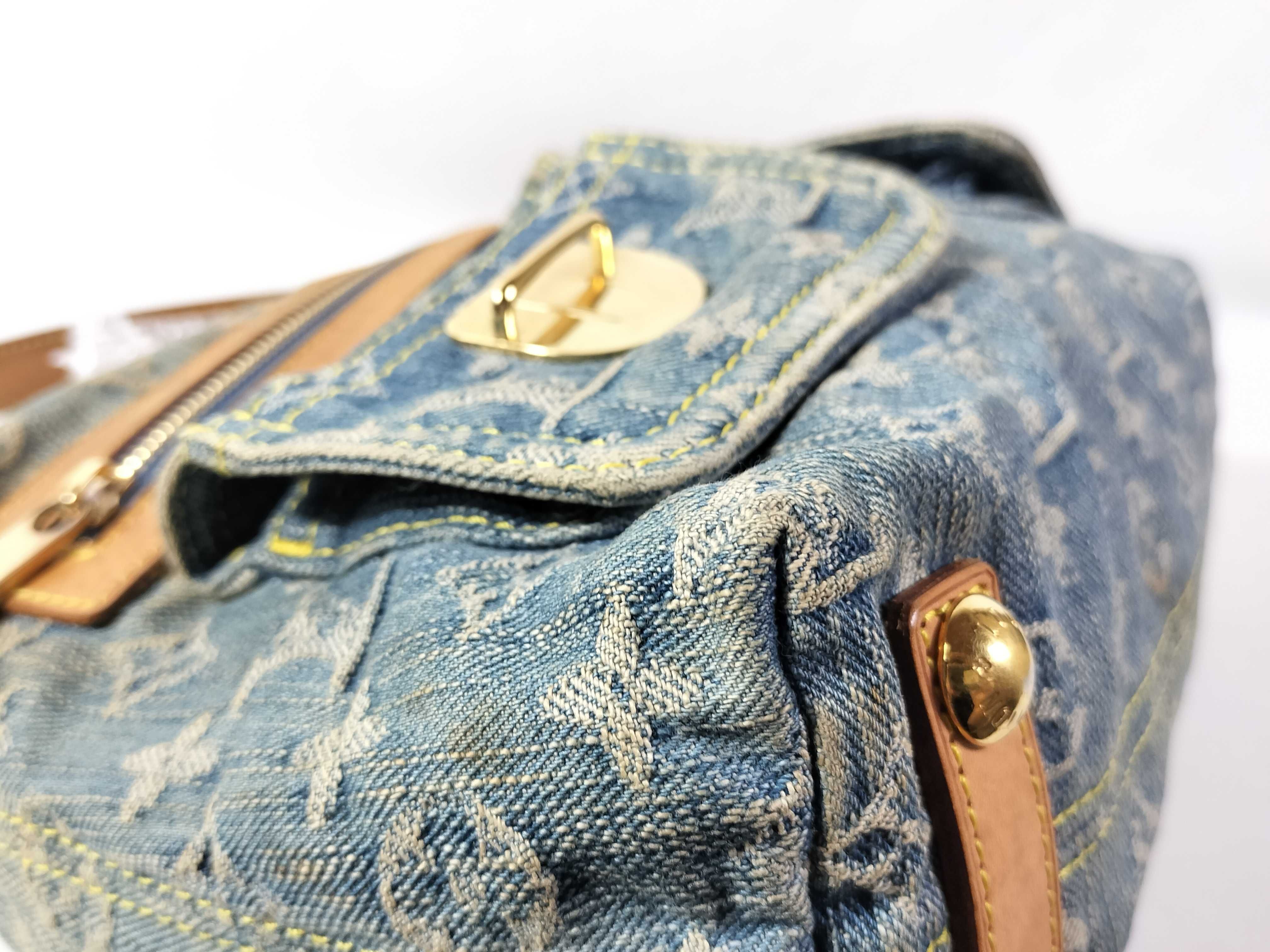 Monogram Denim Baggy PM Shoulder Bag — view 9