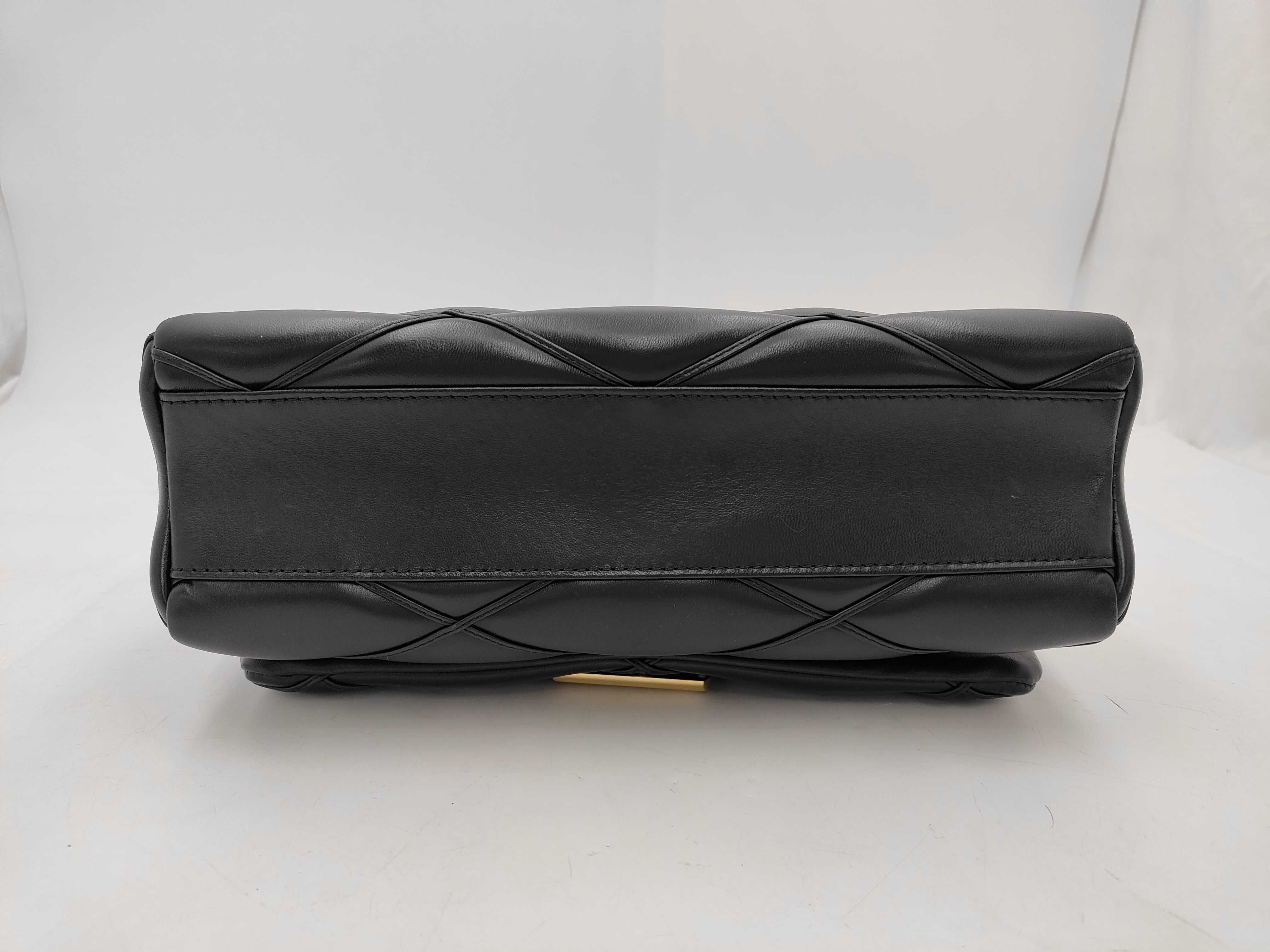 Maltage GO-14 GM Gold Hardware 2-way Chain Shoulder Bag M23689 Black RFID Detectable Handbag — view 3