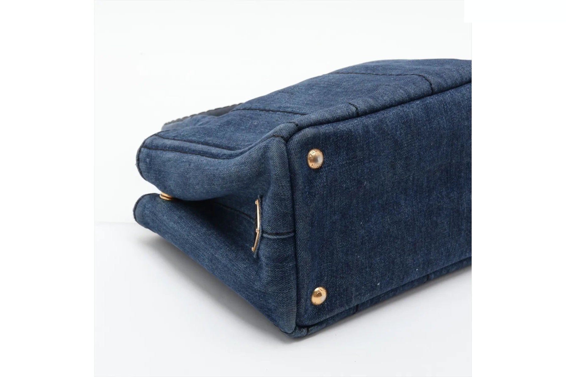 Guarantee included Canapa Denim Blue 2-Way Shoulder Bag — view 5