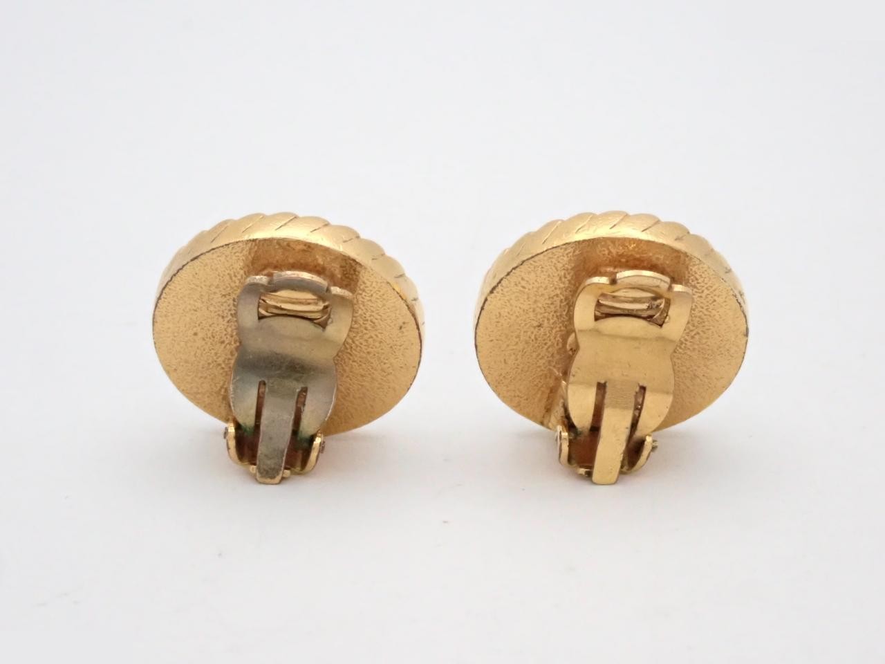 Coco Mark Circle Earrings — view 2