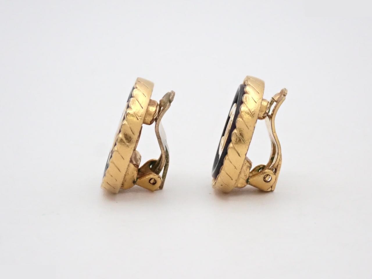 Coco Mark Circle Earrings — view 3