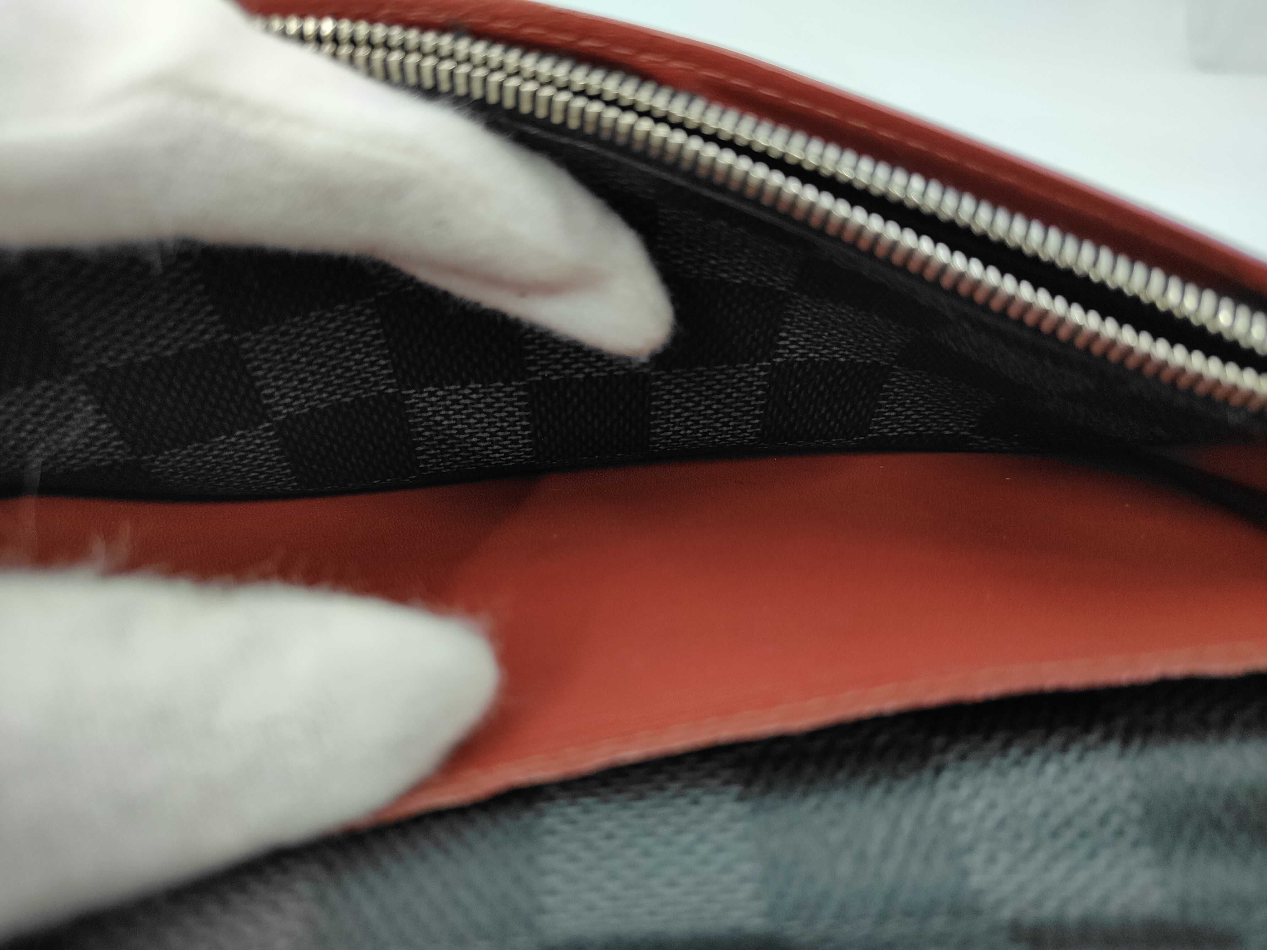 Long Wallet, Folding Wallet, Damier Graphite, Coquelicot Gray Wallet — view 11