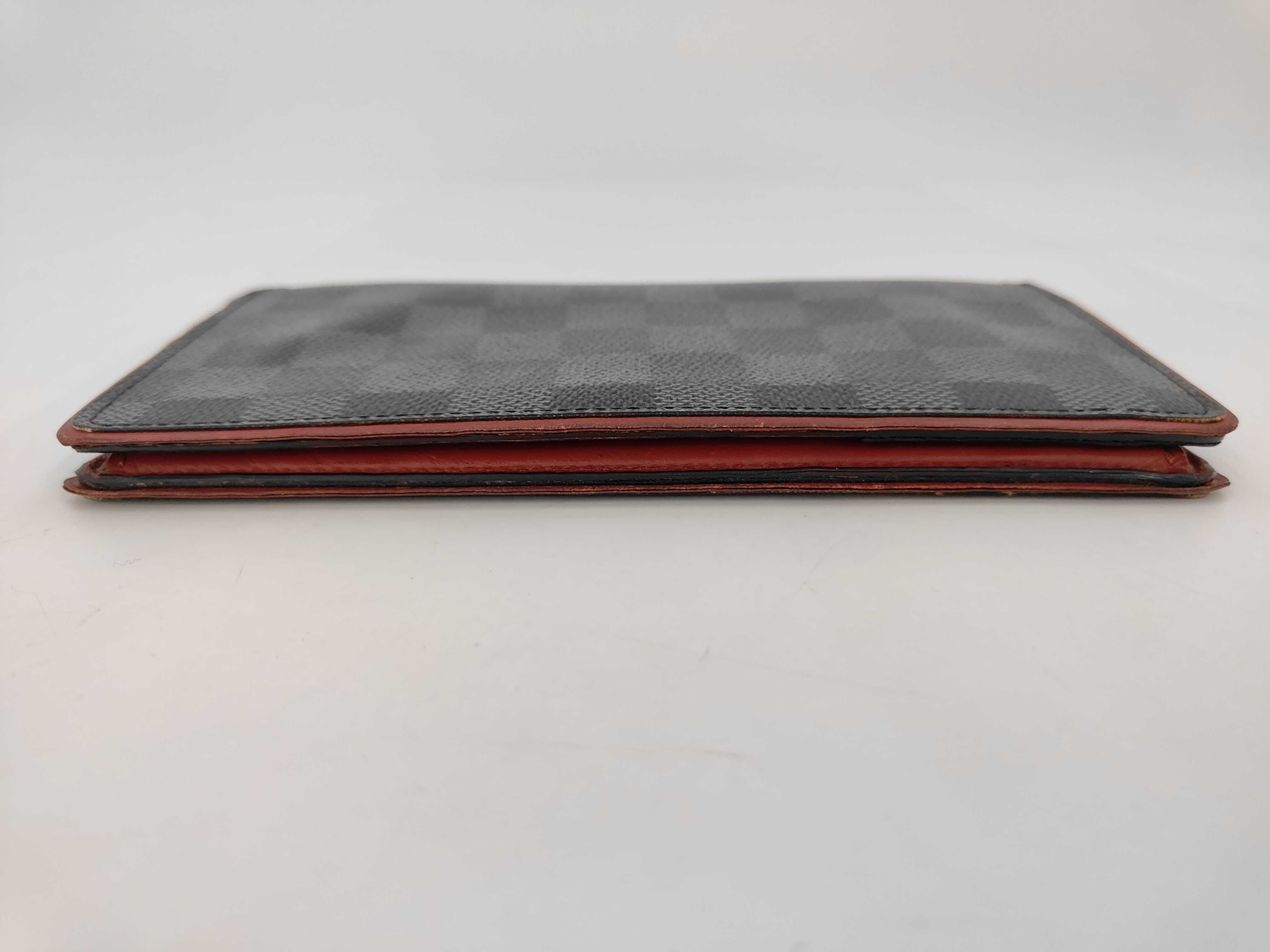 Long Wallet, Folding Wallet, Damier Graphite, Coquelicot Gray Wallet — view 5