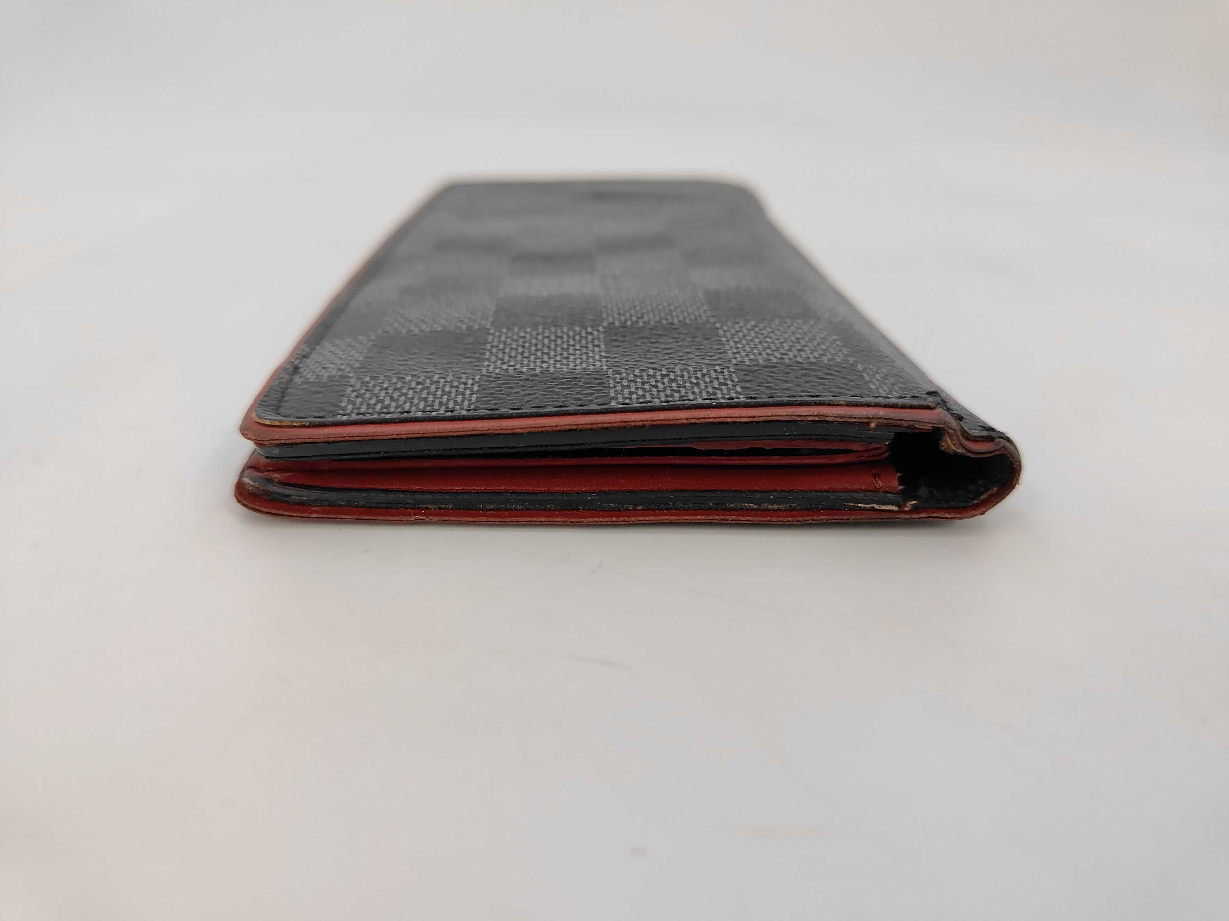 Long Wallet, Folding Wallet, Damier Graphite, Coquelicot Gray Wallet — view 6