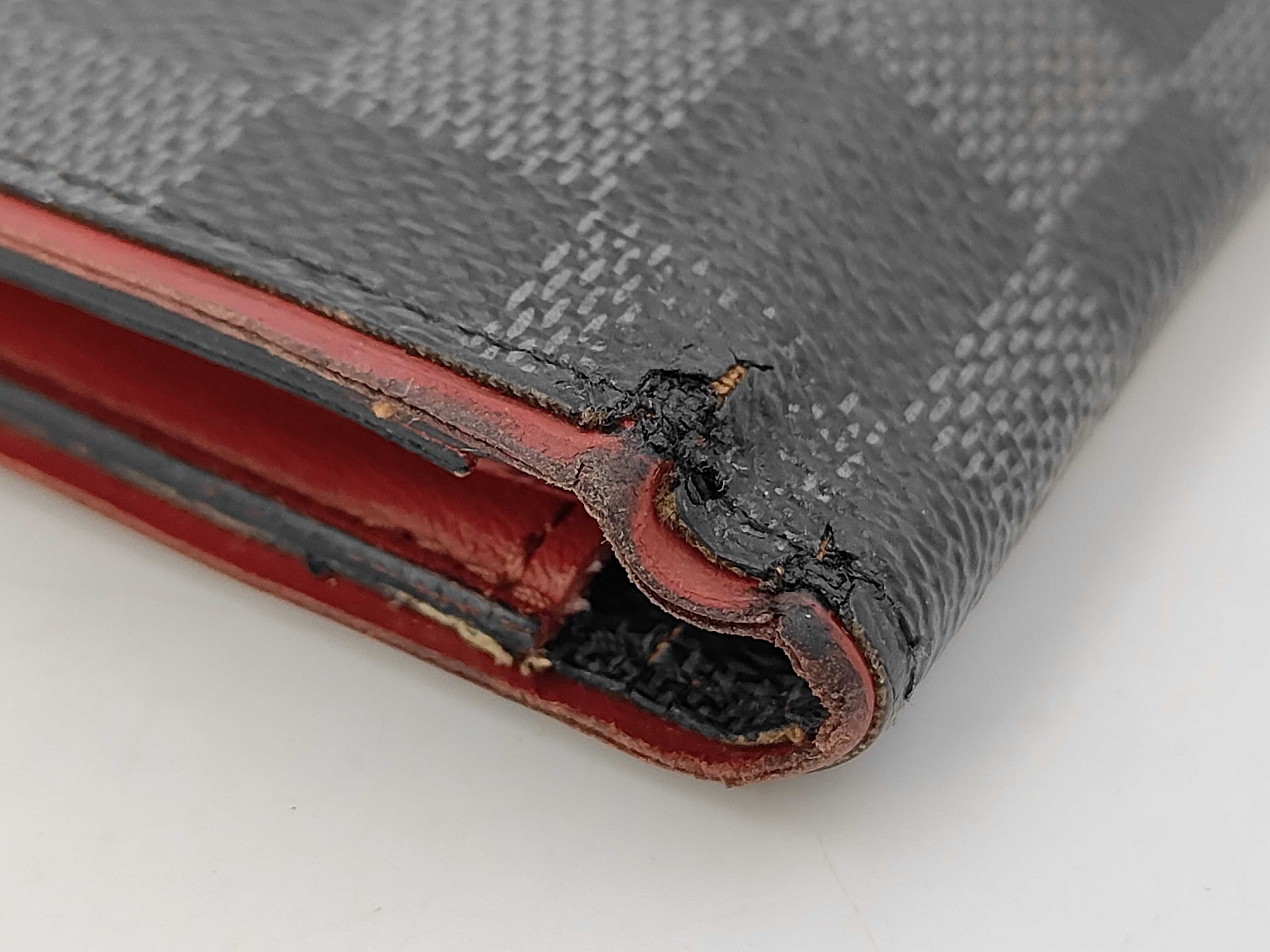 Long Wallet, Folding Wallet, Damier Graphite, Coquelicot Gray Wallet — view 7